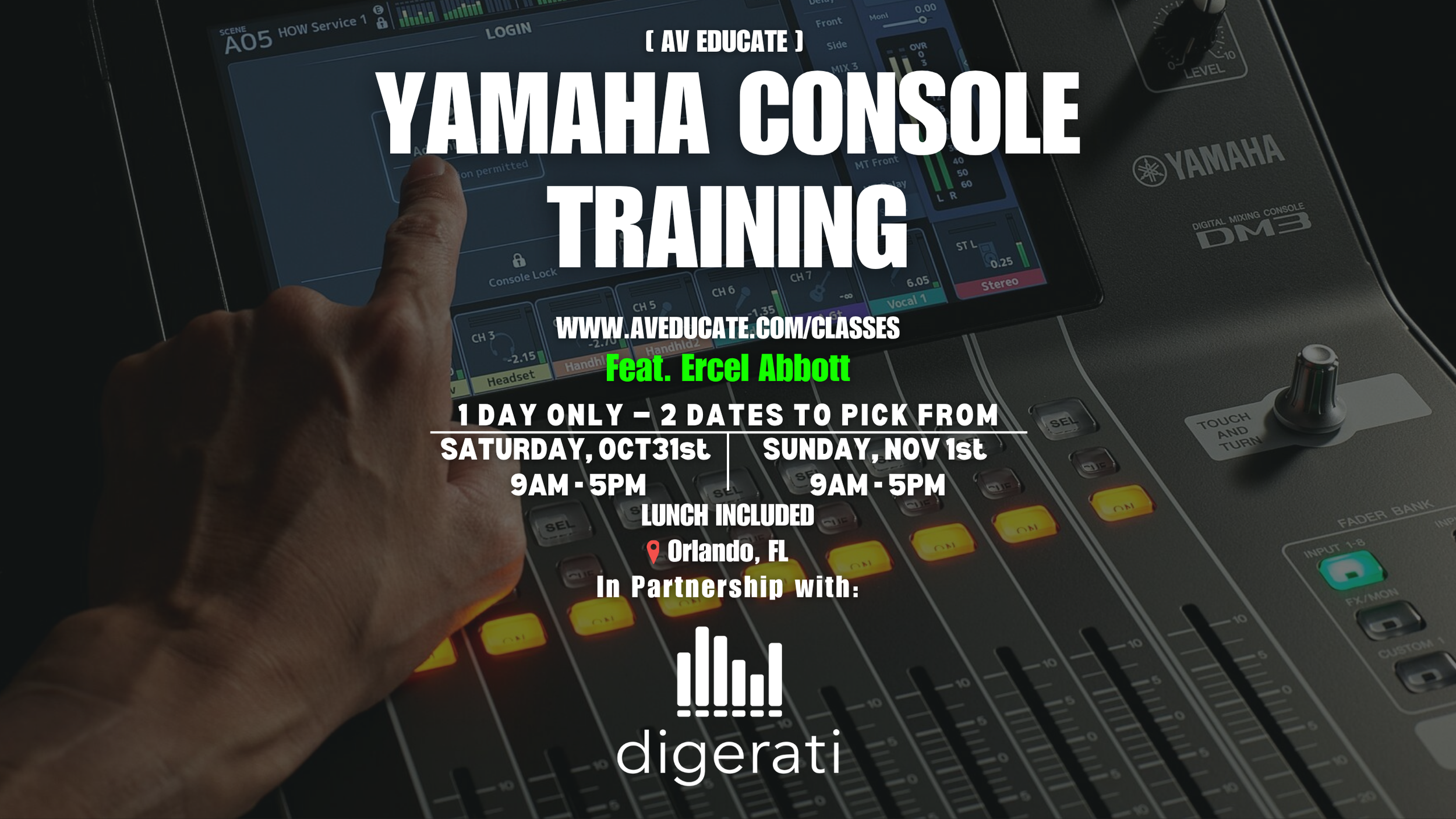 Yamaha Console Training (10.31-11.1)