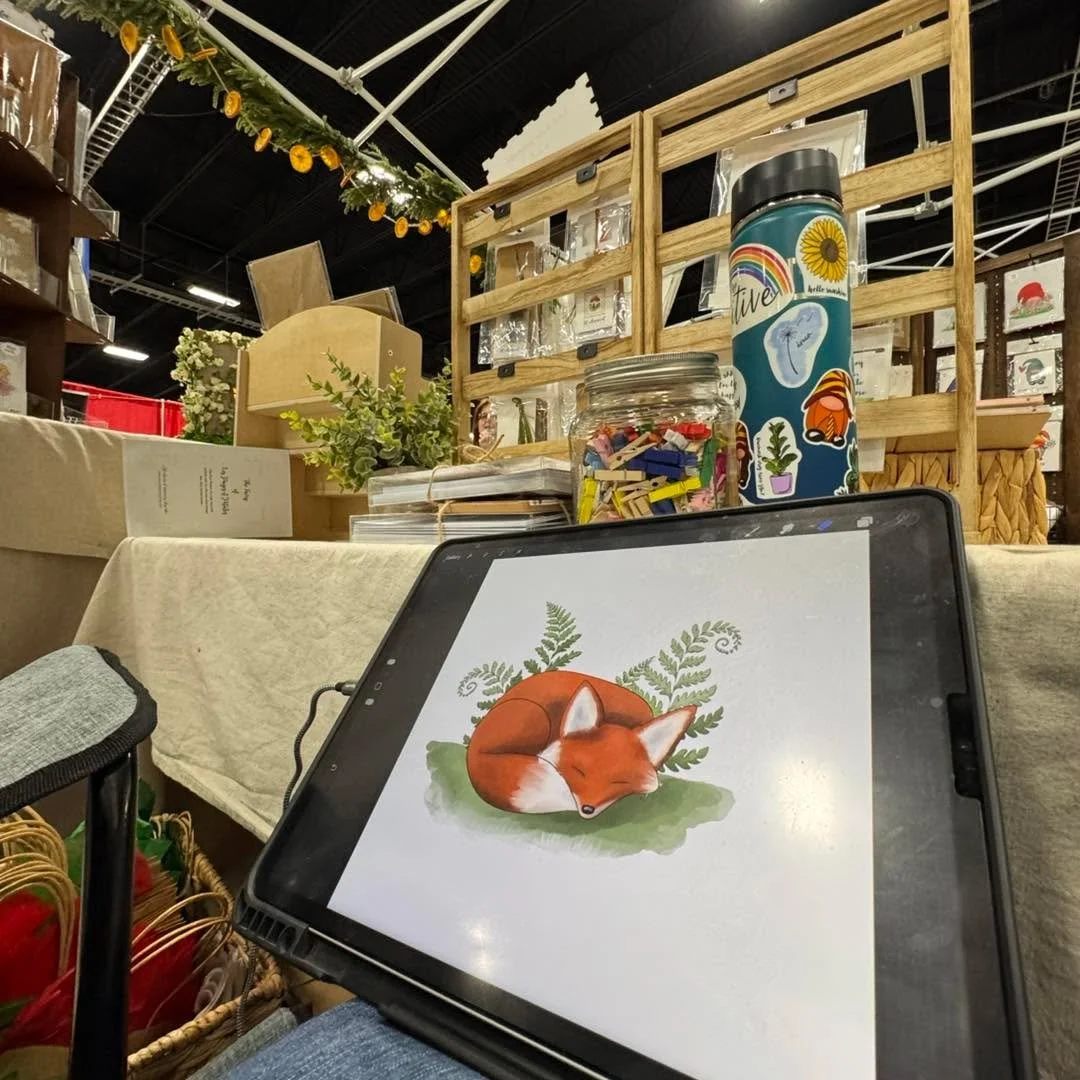 When there&rsquo;s a lull at markets I retreat into the forest. Working on my spring line &mdash; Fairies, Ferns, and Forest friends!!