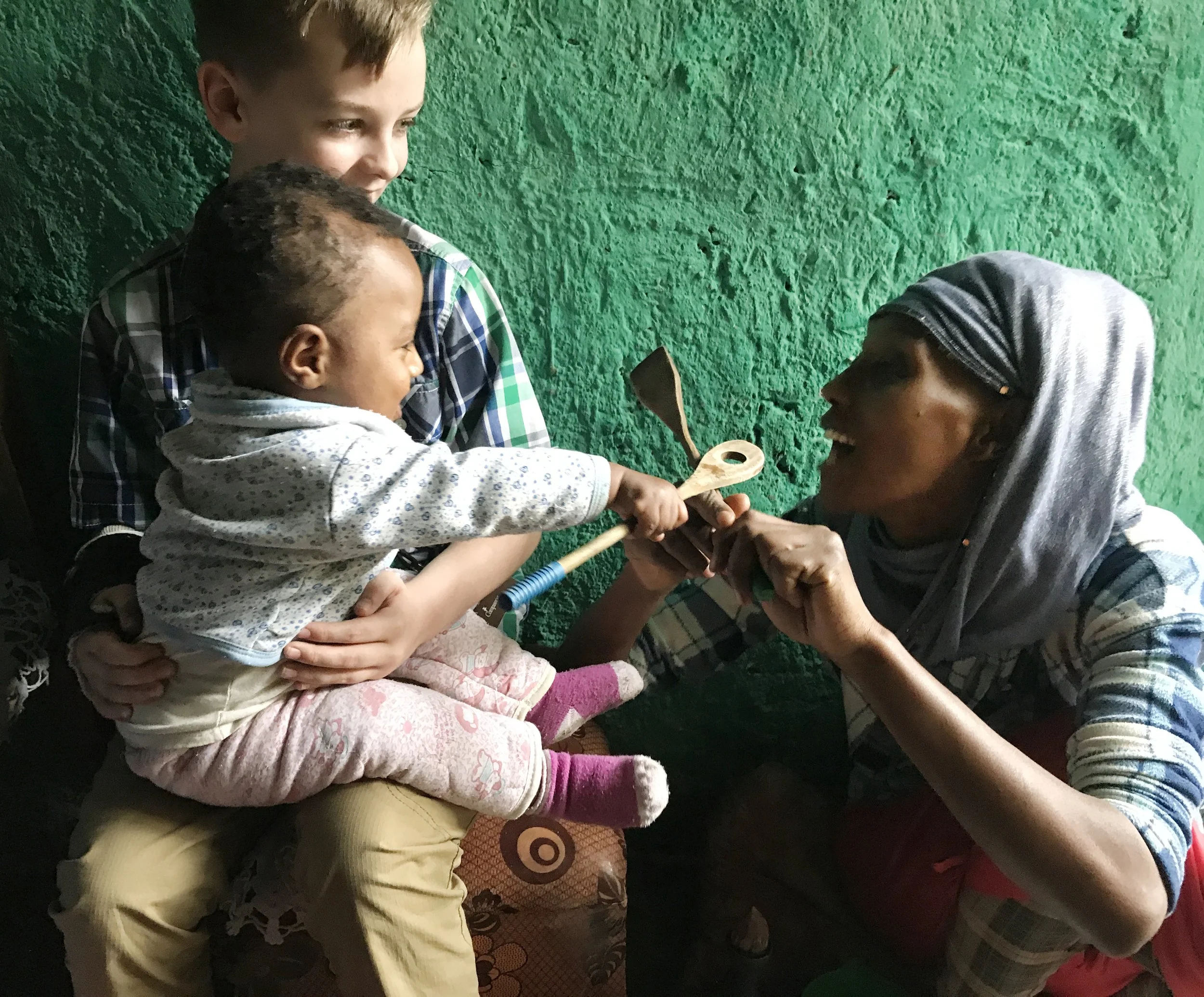 The day we became family with a woman we'd never see again.