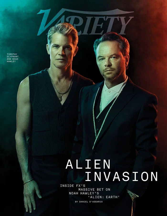 Noah-Hawley-Sydney-Chandler-Timothy-Olyphant-VARIETY-COVER-ALIEN-EARTH-TLO-2.jpg