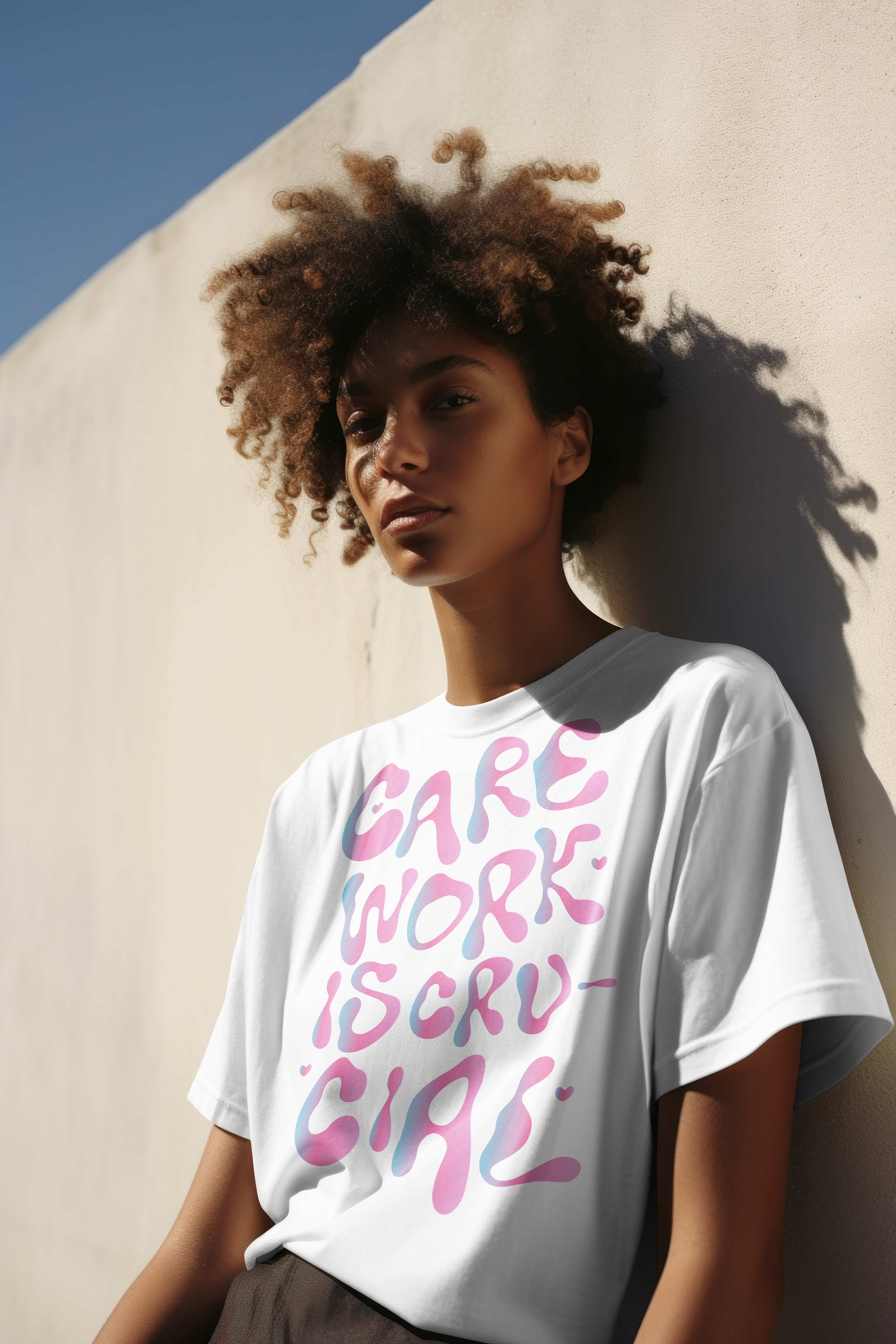 "CARE WORK IS CRUCIAL" campaign