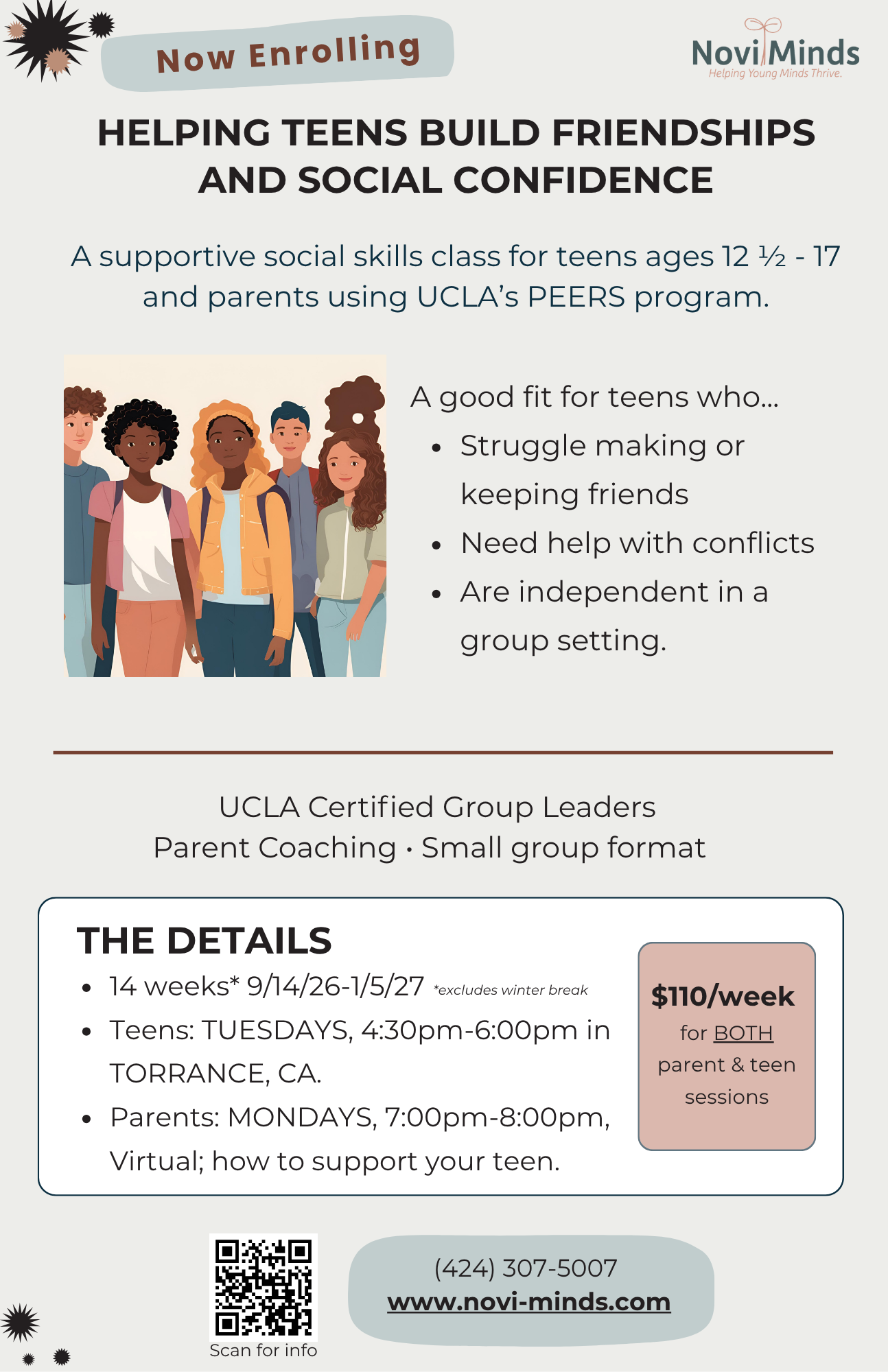 teens, social skills, friends, need help, diverse teens, parent group