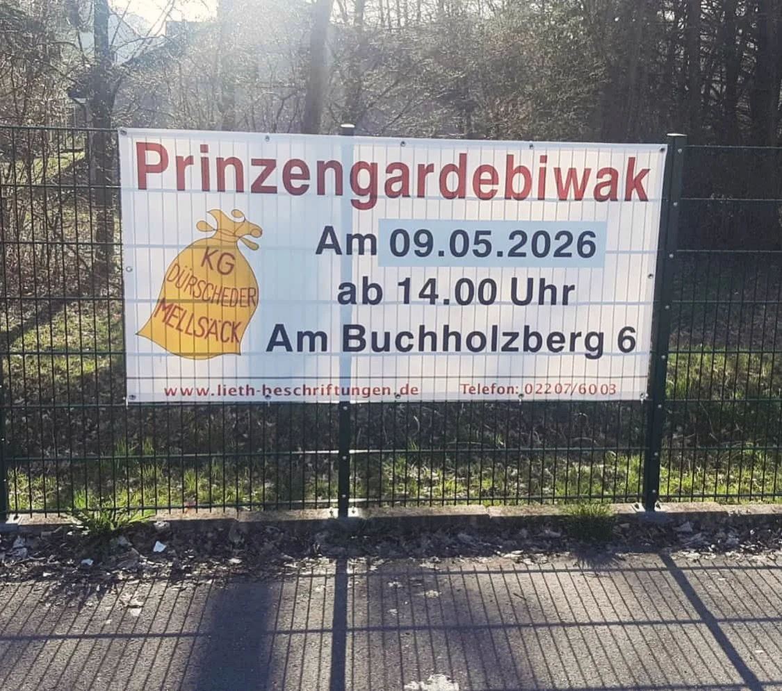🎉!Save the Date!🎉

Kommt vorbei zum Prinzengardebiwak der @prinzengarde.mellsaeck! 🙌🏼

🗓️Wann? - 09.05.26 ab 14 Uhr
🏡Wo? - Am Buchholzberg 6 in D&uuml;rscheid

Wir hei&szlig;en jeden herzlich willkommen!✨ F&uuml;r das leibliche Wohl ist nat&uum