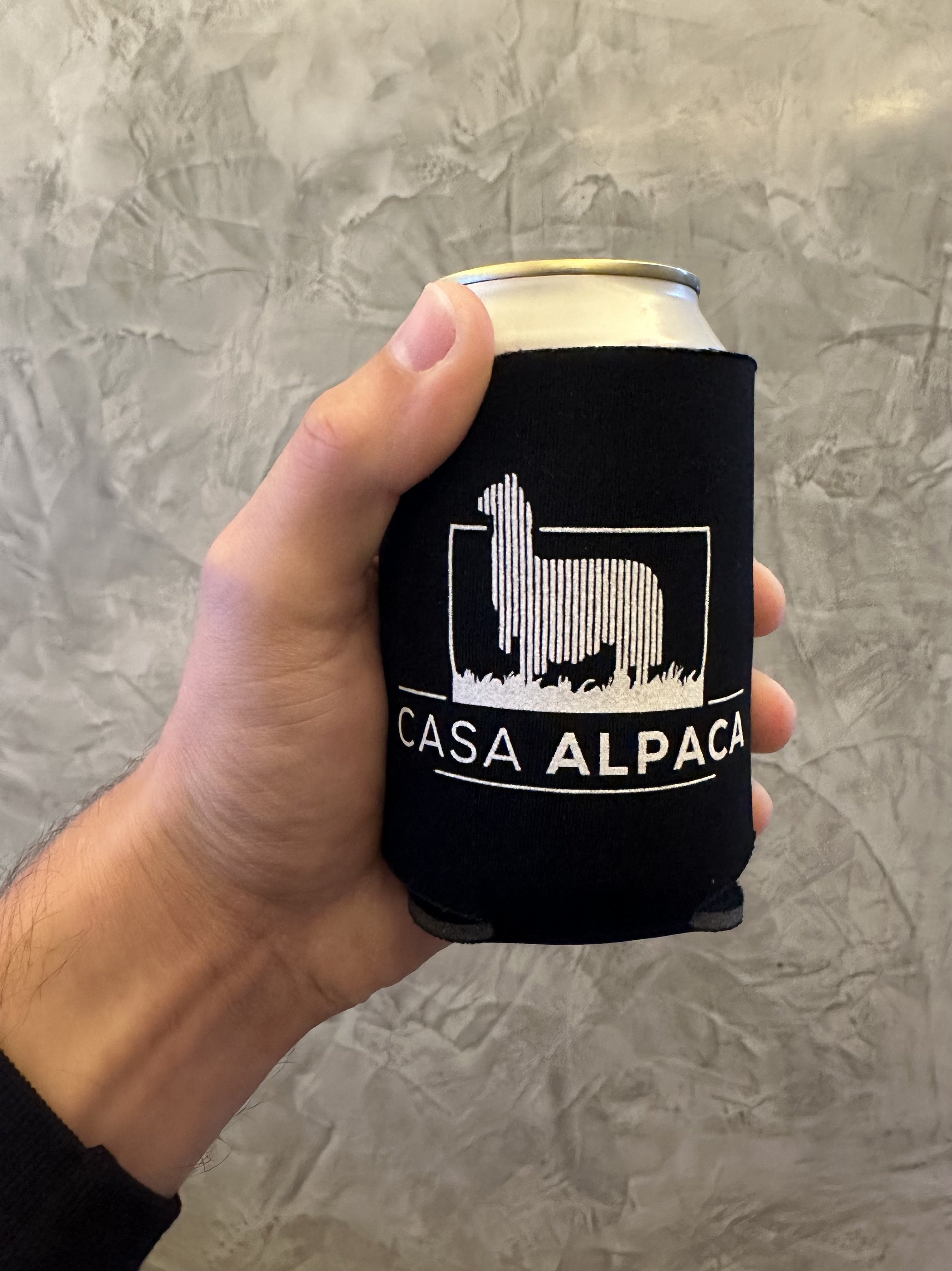 Casa Alpaca Koozie Black.jpeg