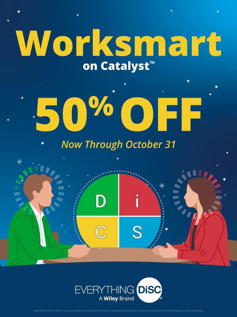 worksmart 50% off graphic