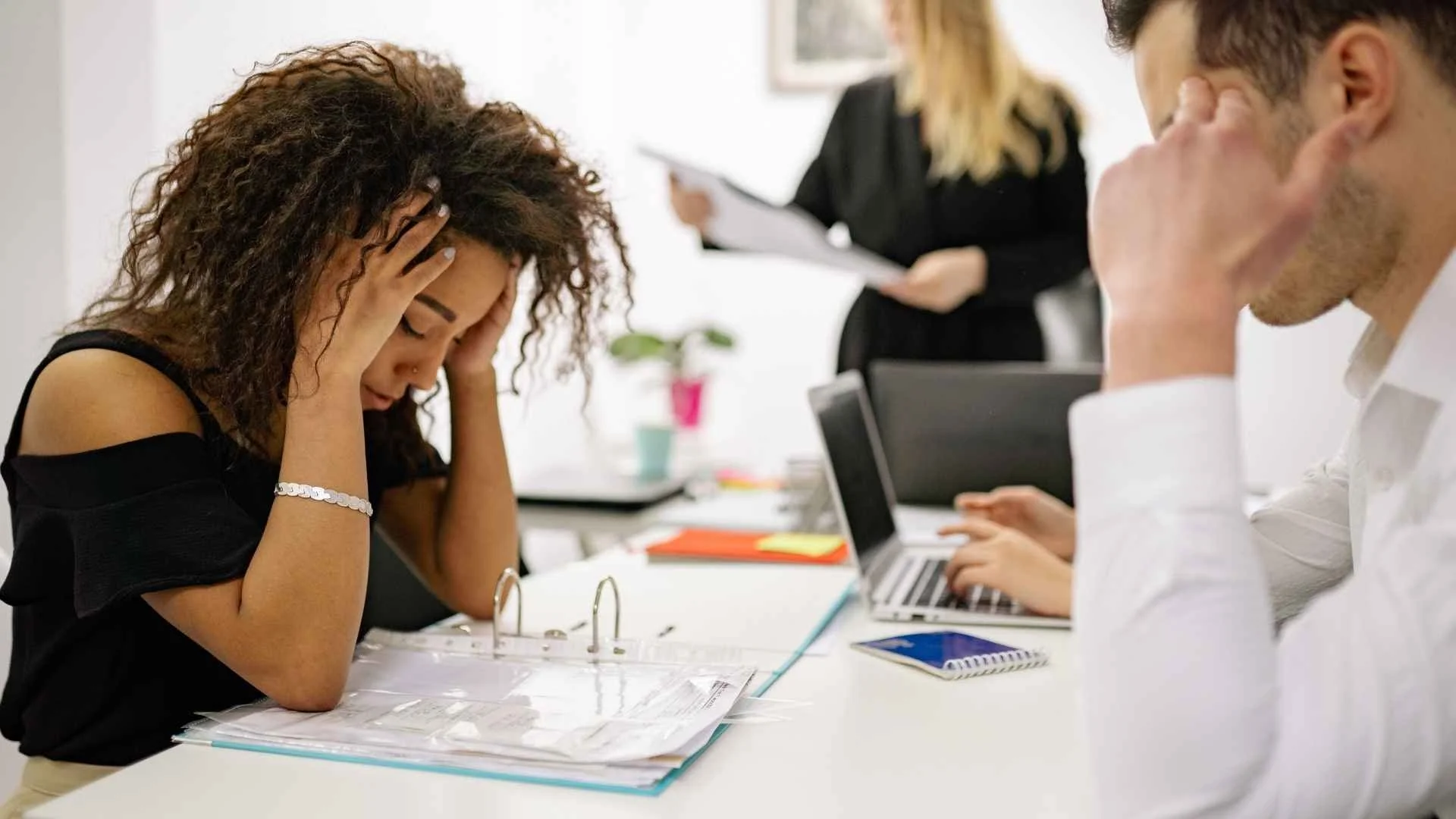 overwhelmed managers at work