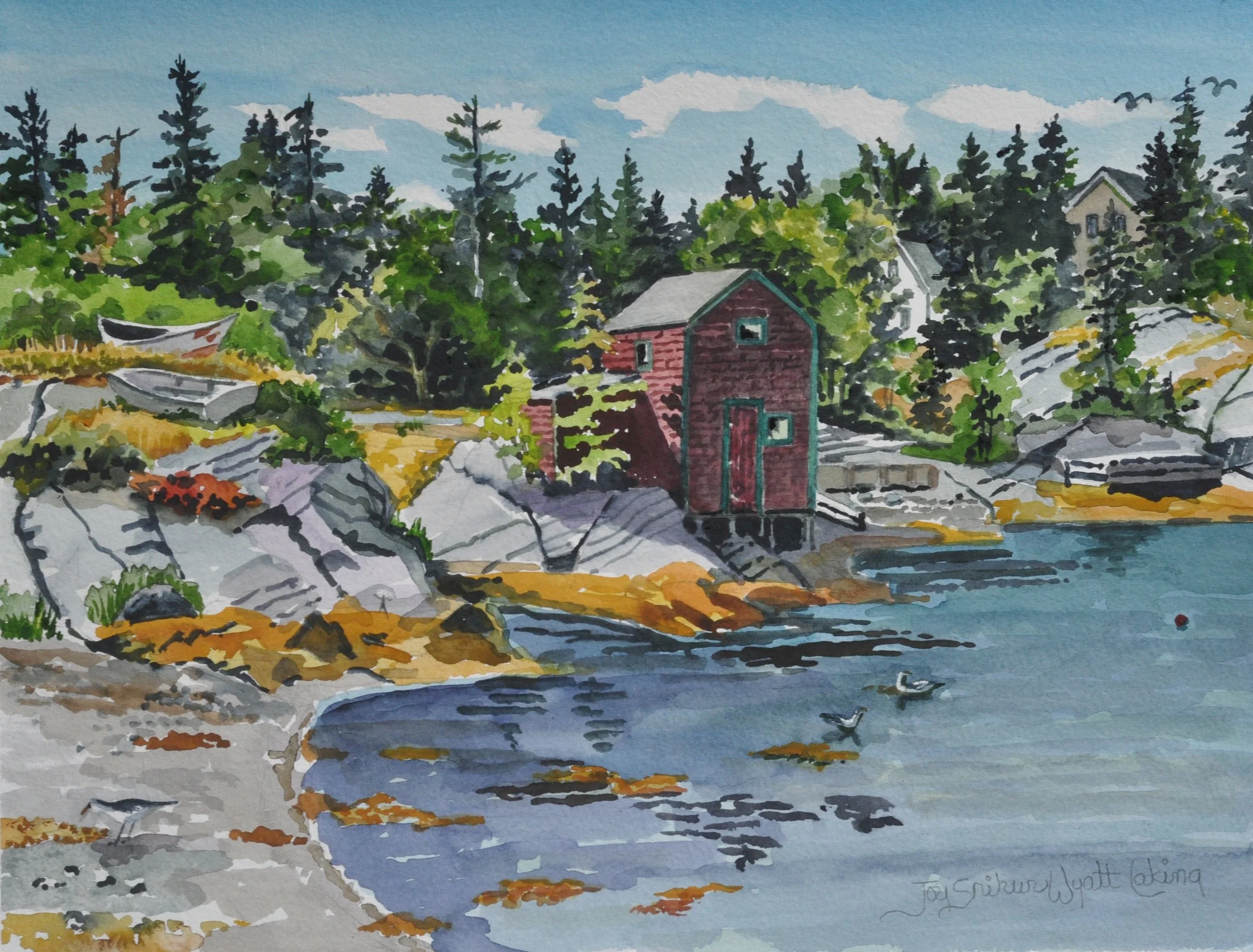 Blue Rocks
watercolour, 25 x 36
$ 900