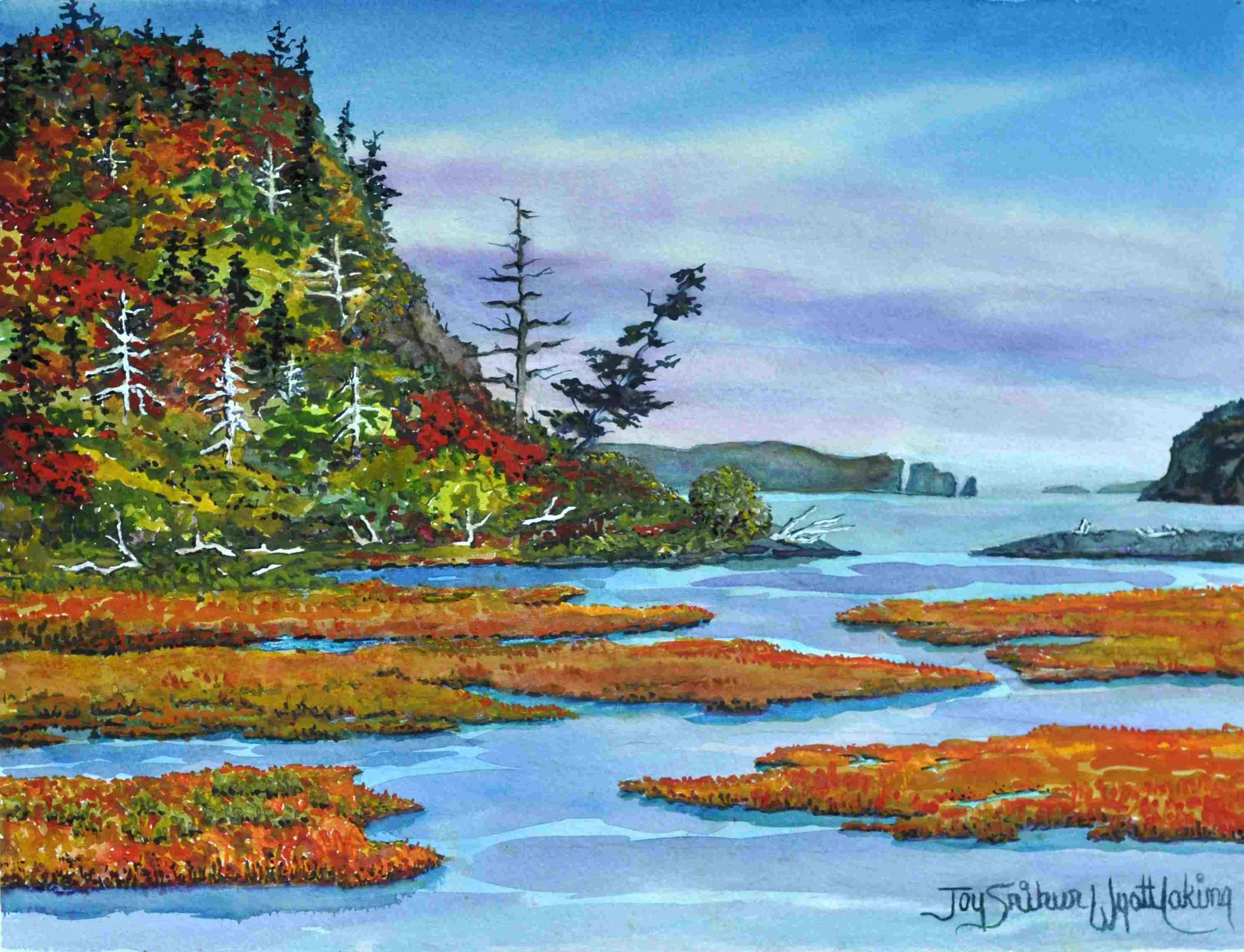Autumn High Tide at Partridge Island
Watercolour, 25 x 36
$900