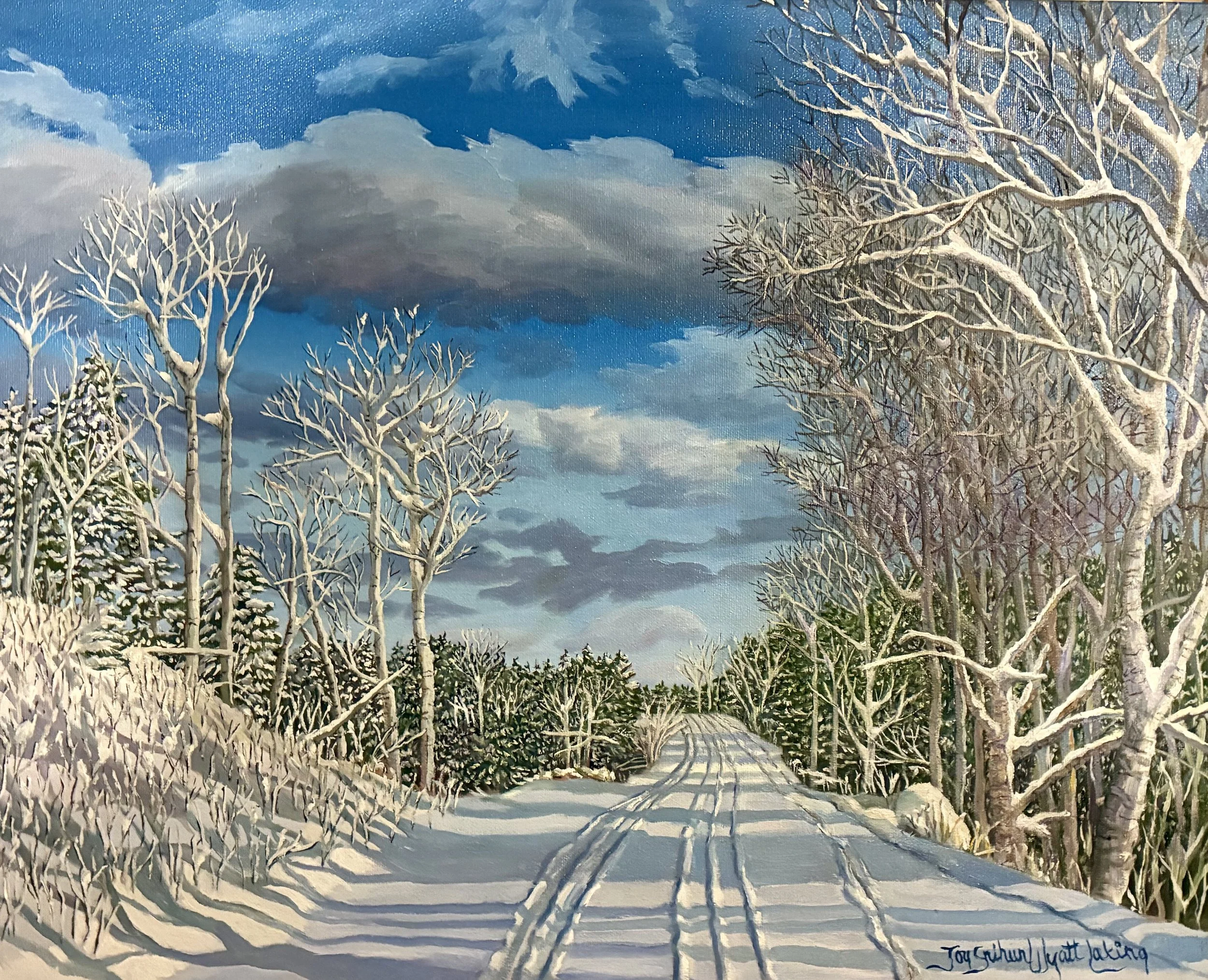Winter on our Road
Oil. 41 x 51
$2,500