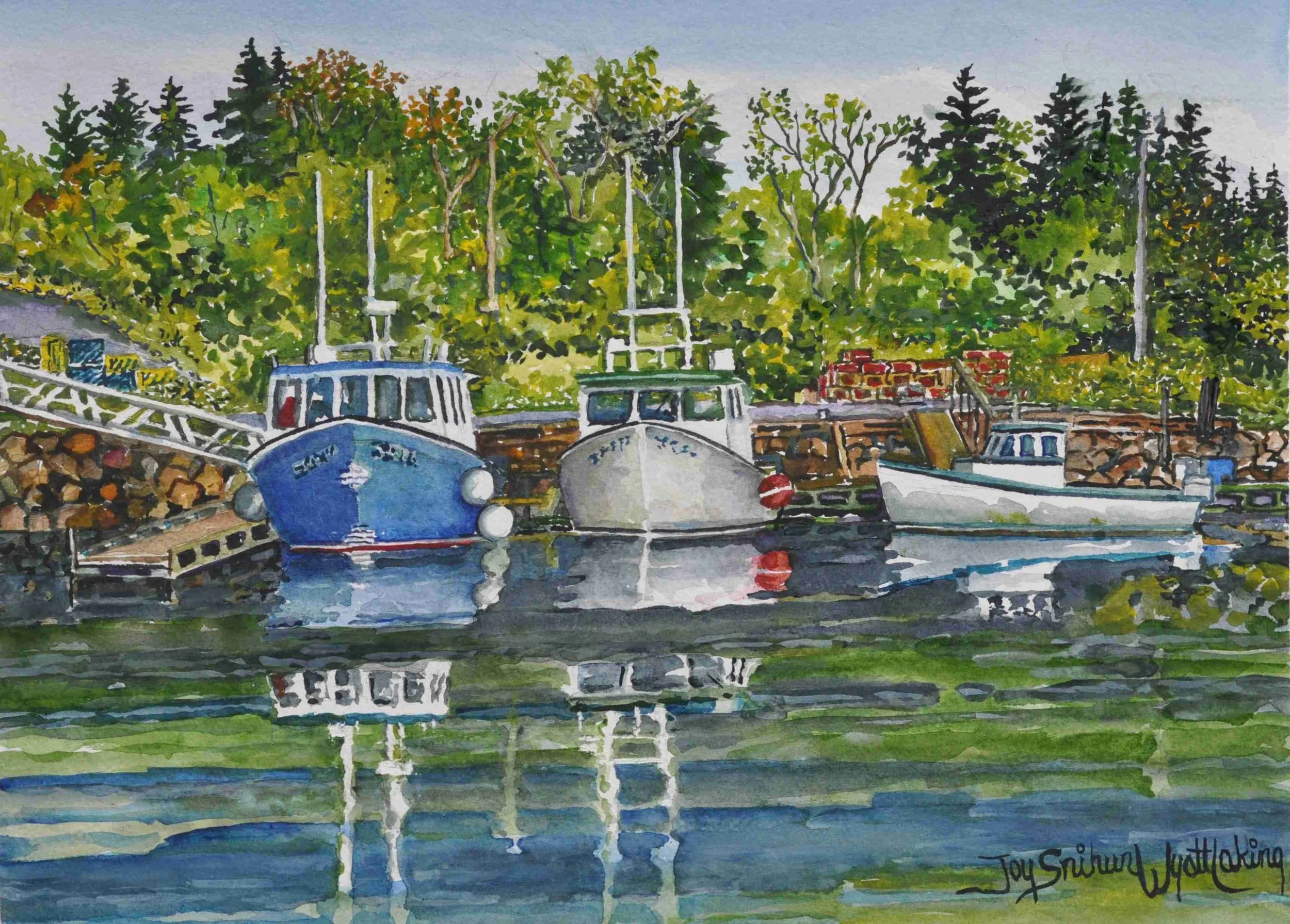 Boats at near Tatamagouche
Watercolour, 25 x 36
$900