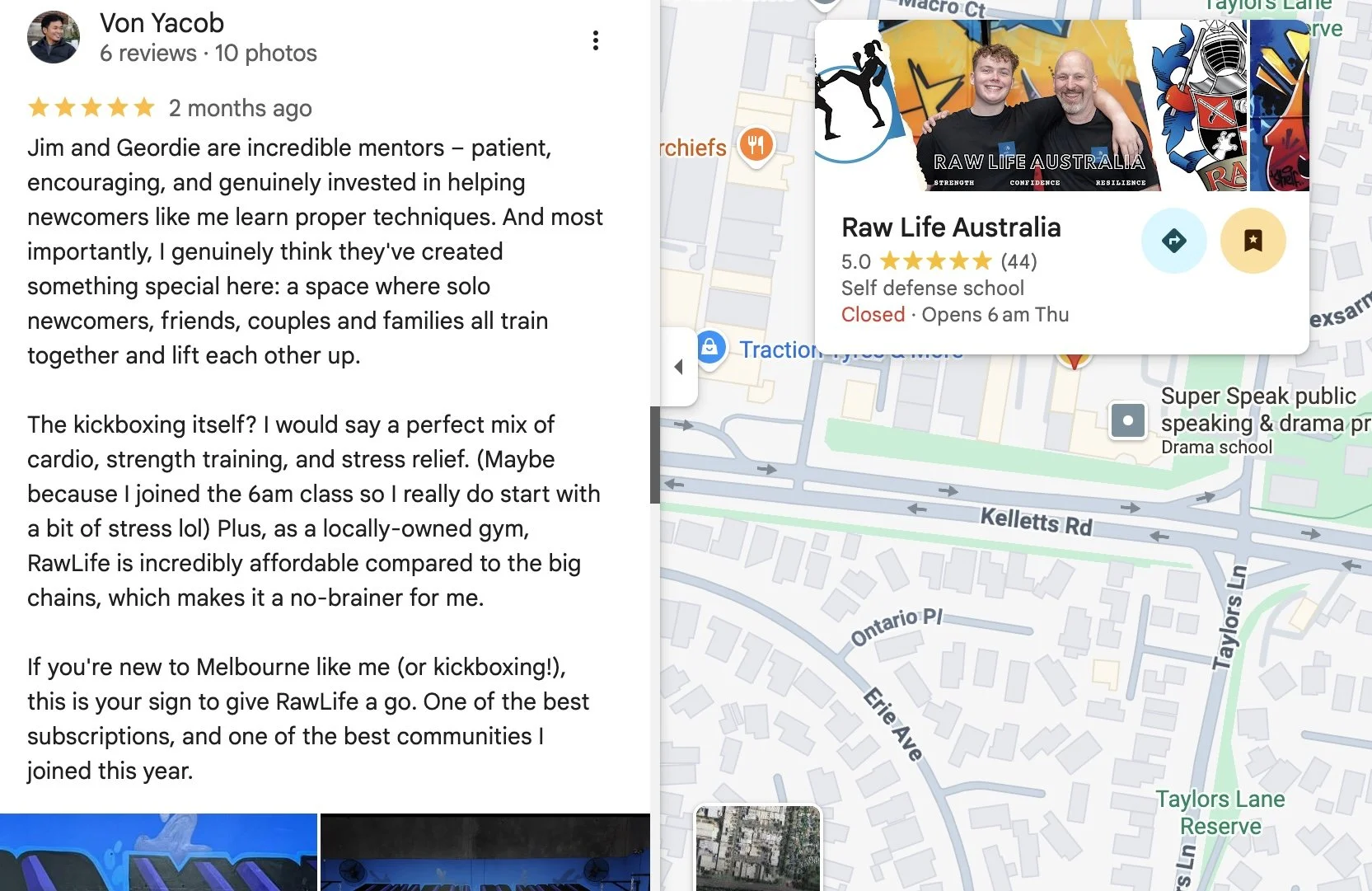 Google Review Raw Life Australia