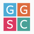 Colorful block grid with letters G, G, S, C in a 2x2 layout.