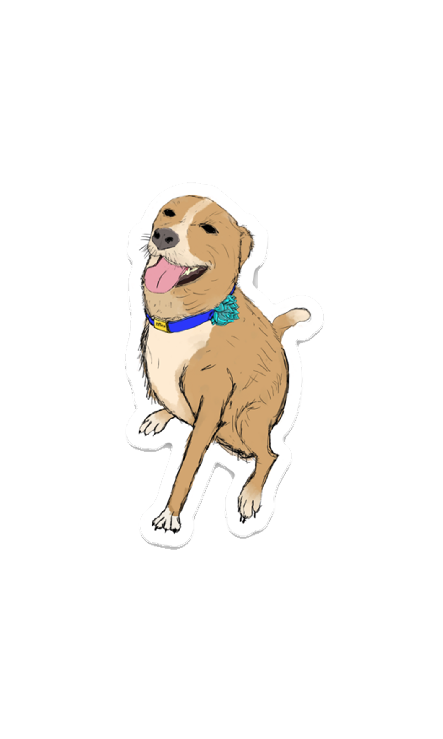 Zelda Dog Vinyl Sticker