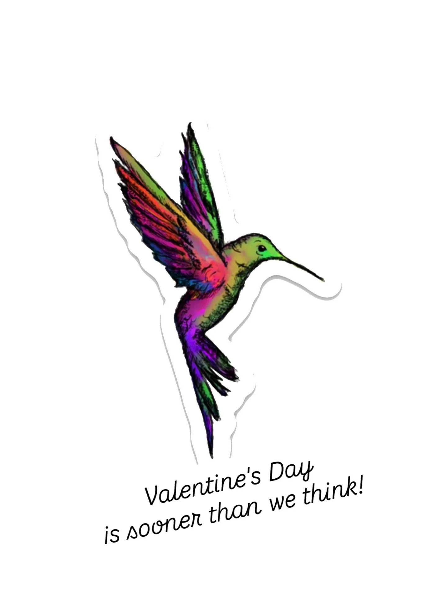 Get a gift for your favorite someone. Especially if that's you!  #hummingbird #fly #stickershop #makehappy #findjoy https://moreartmoreheartshop.etsy.com/listing/4435223175