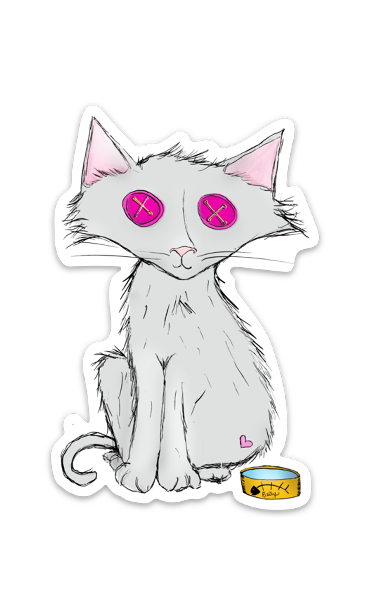 Betty Cat - Vinyl Sticker