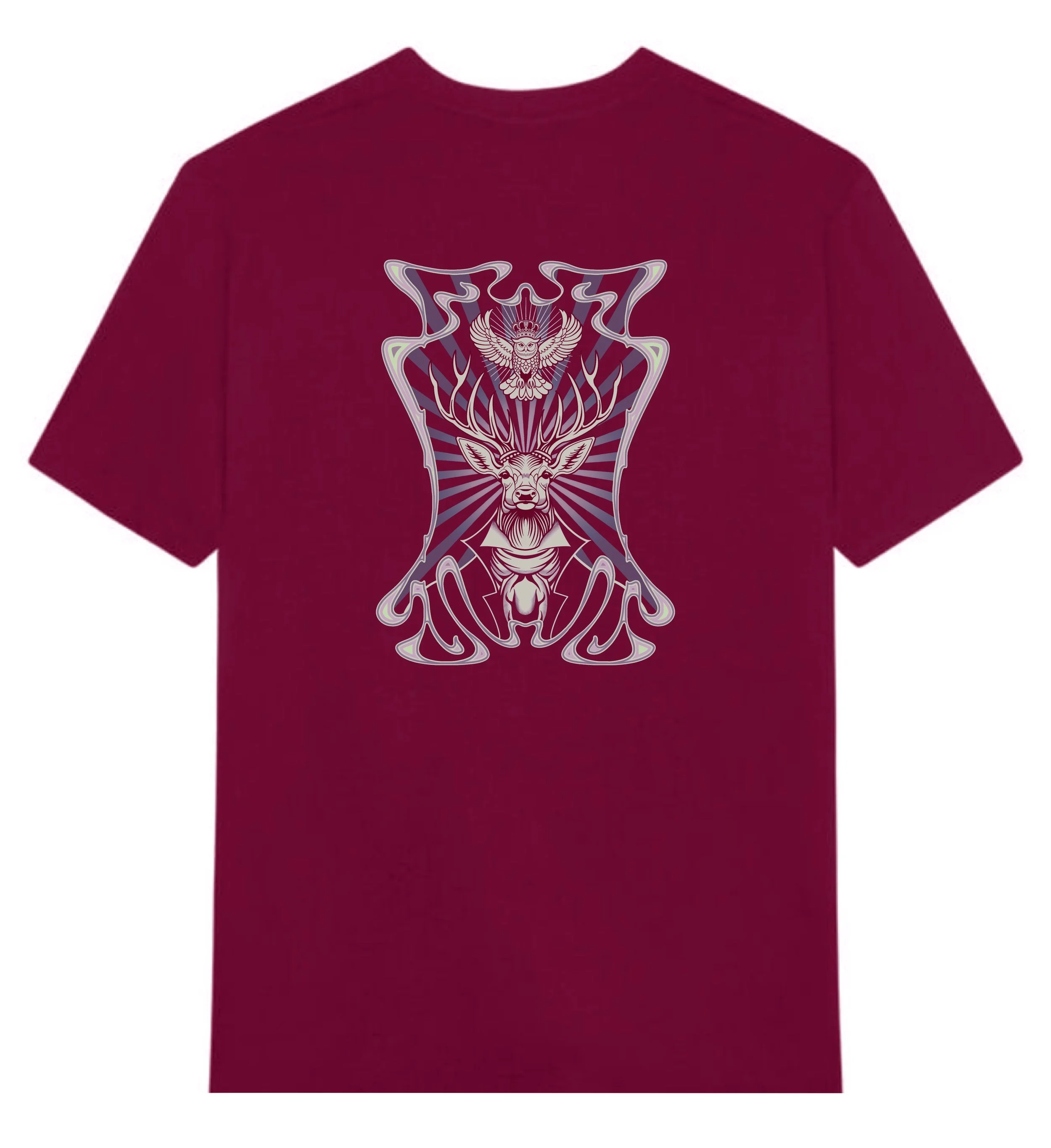 T-Shirt - Royal Wildlife Burgundy