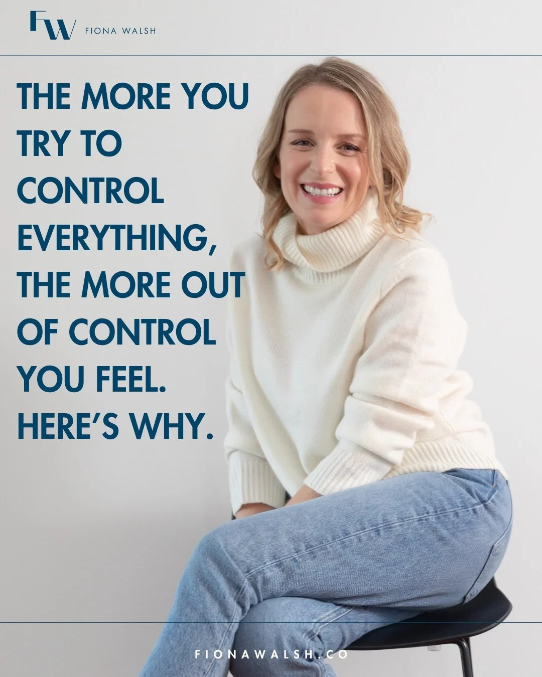 The more you try to control everything, the more out of control you feel.

I know this pattern intimately. In myself and in every high performer I work with.

The Controller is the part of you that believes if you can just stay three steps ahead, man