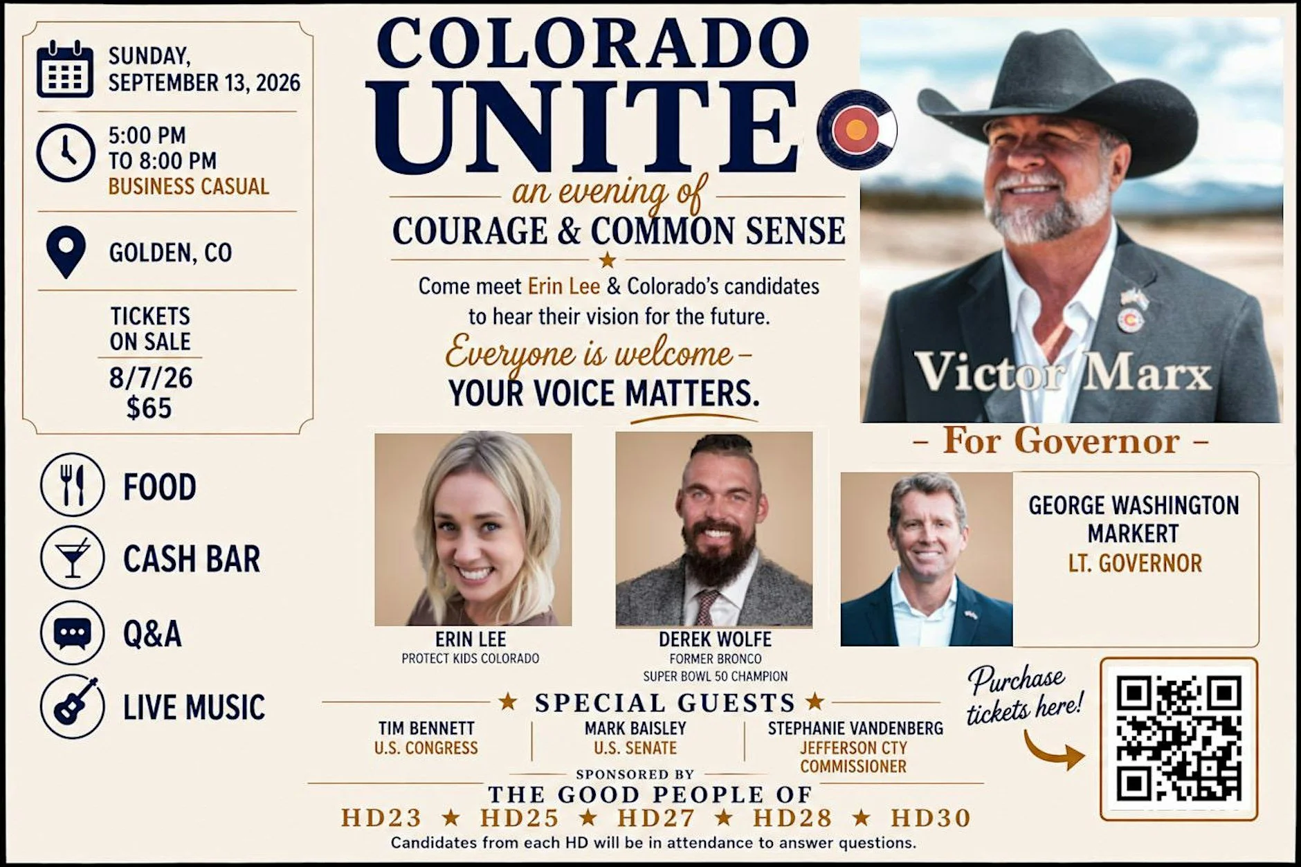 Colorado UNITE! An Evening of Courage and Common Sense