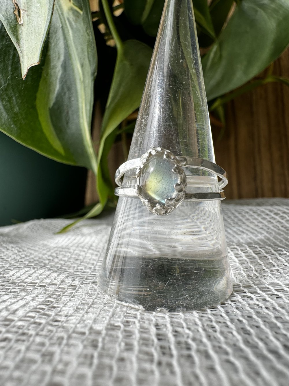 Labradorite Double Ring — Simple Drip Jewelry