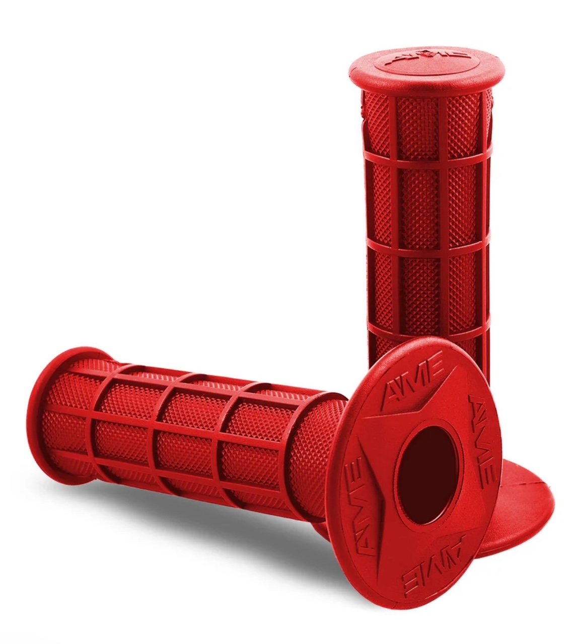 A'ME-MX-BMX-ATV-Full Waffle Grips-Red.jpg