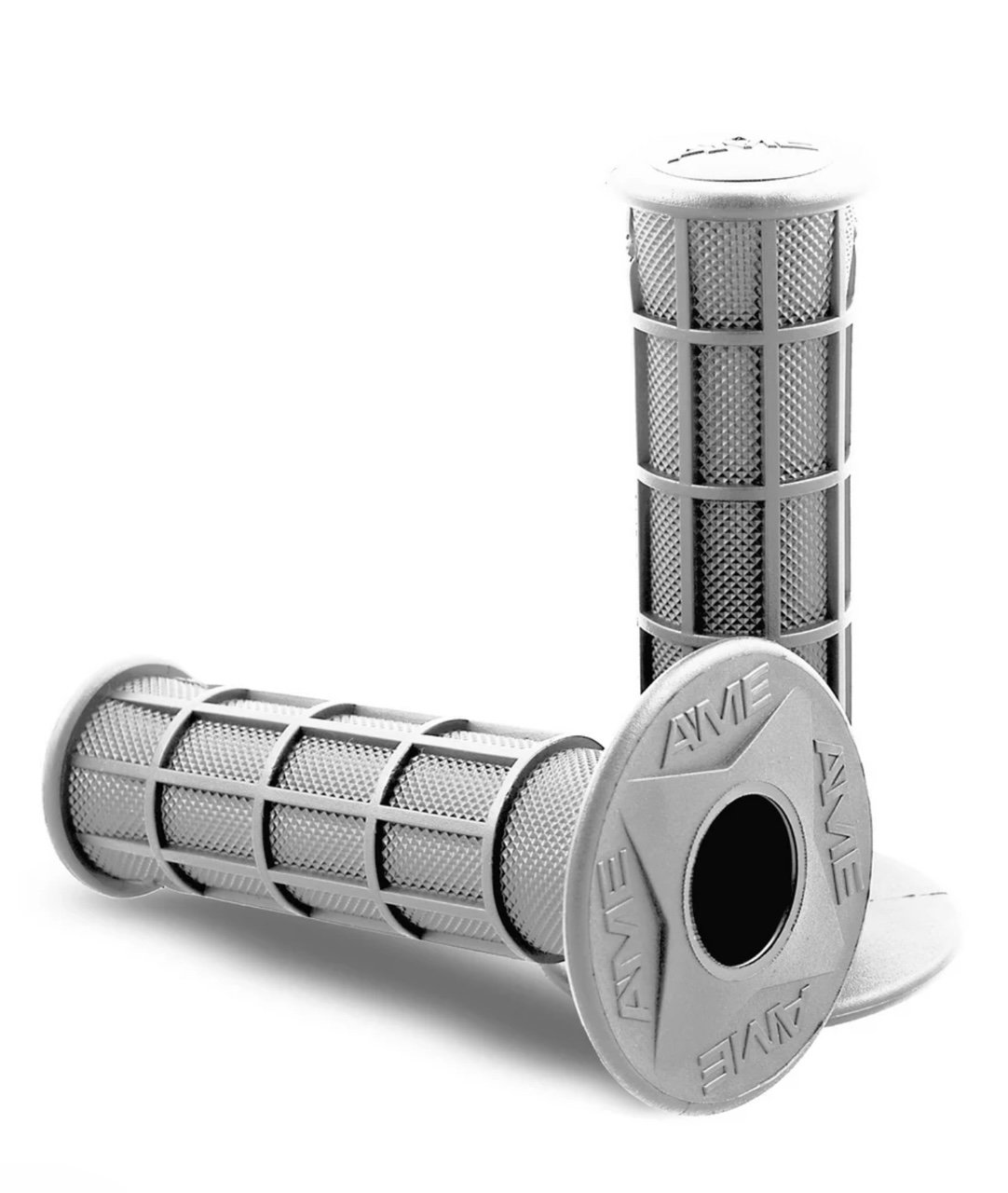 A'ME-MX-BMX-ATV-Full Waffle Grips-White.jpg