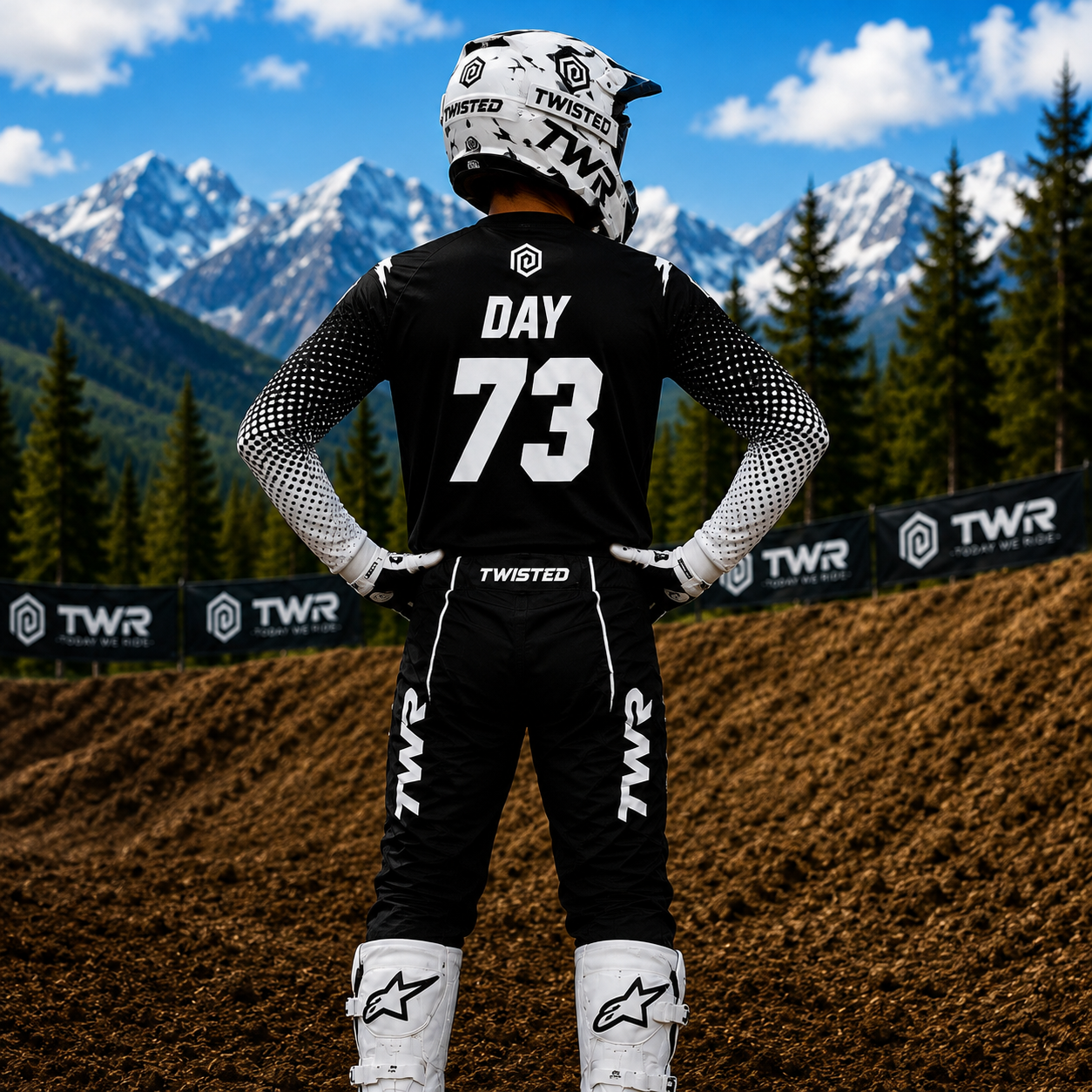 TWR Style Line MX Gear, Black and White, Back View.PNG