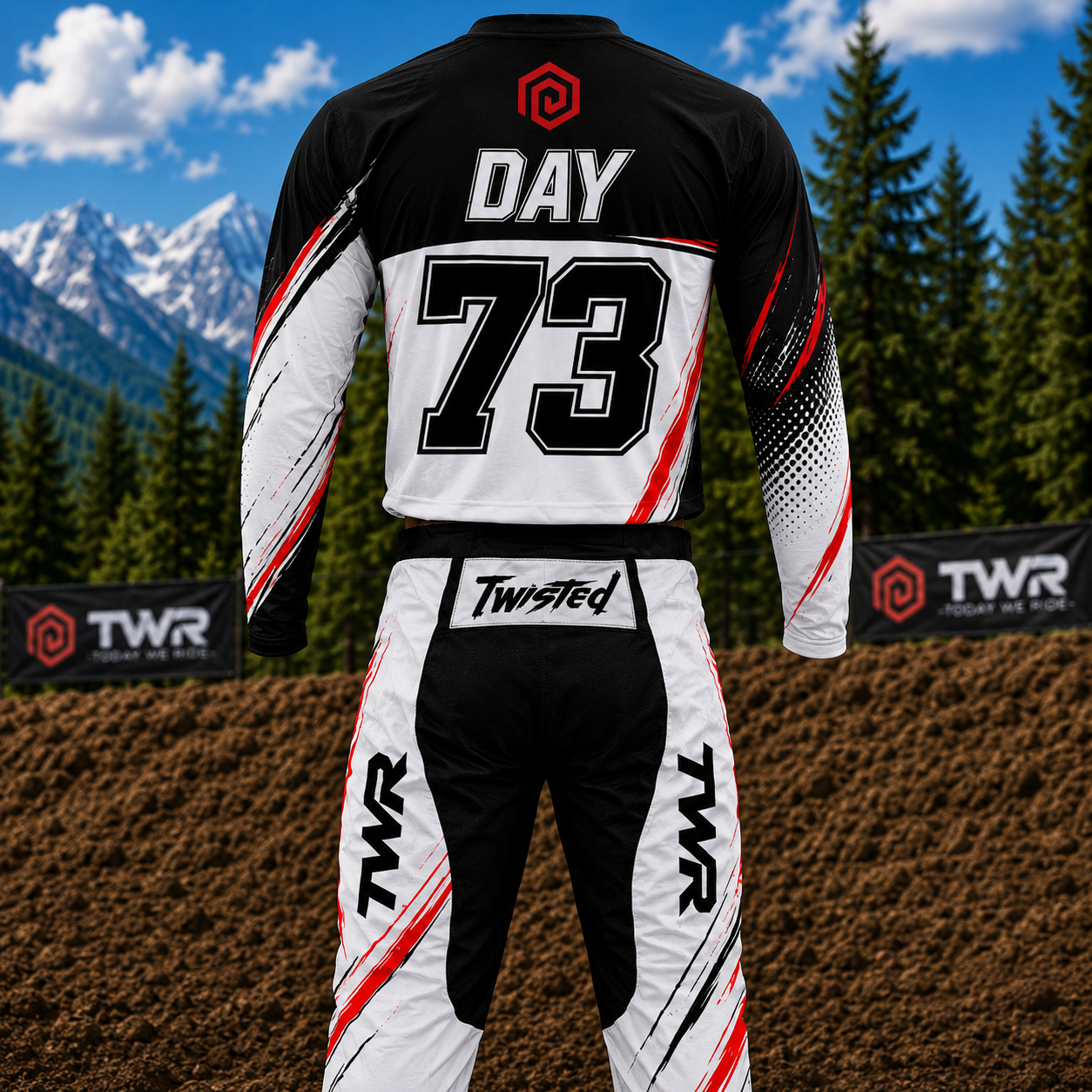 TWR Factory MX Gear, White & Orange, Back View.PNG