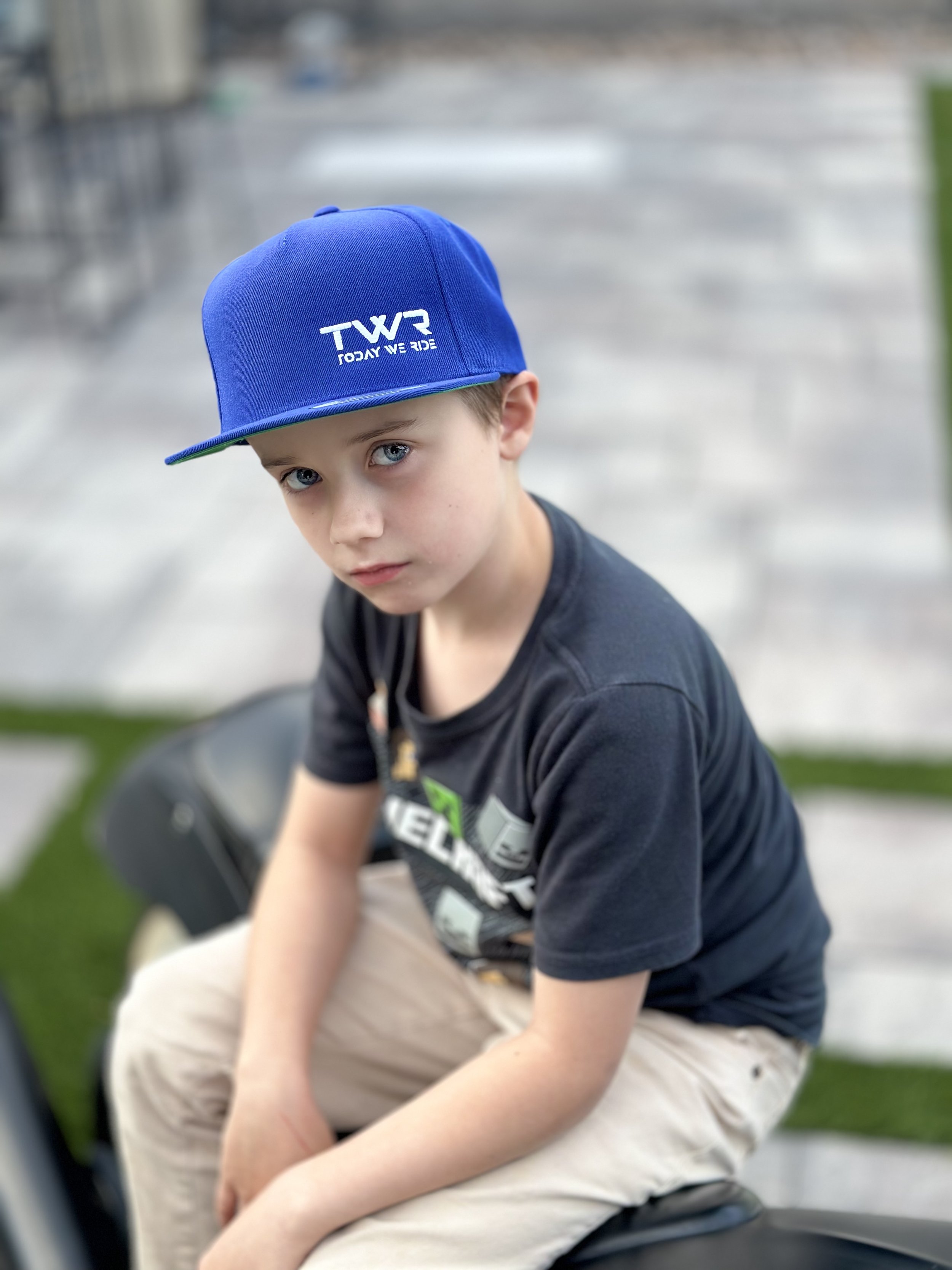 TWR Today We Ride Blue Flatbill Hat Eli.jpeg