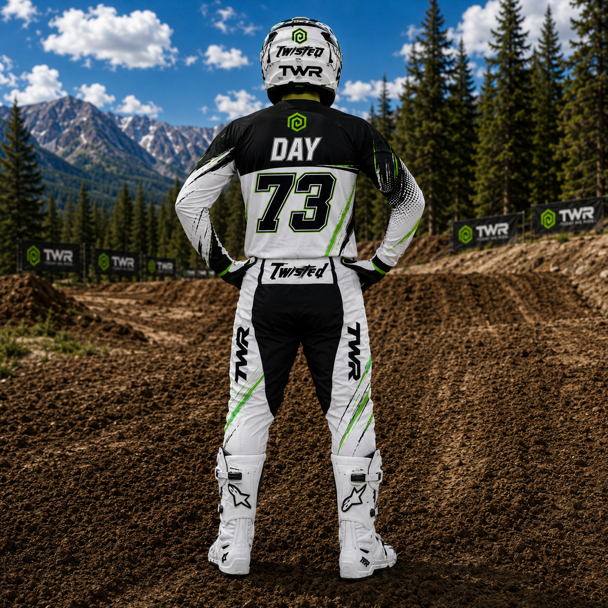 TWR Factory MX Gear, White, Black, Green, Back View.PNG