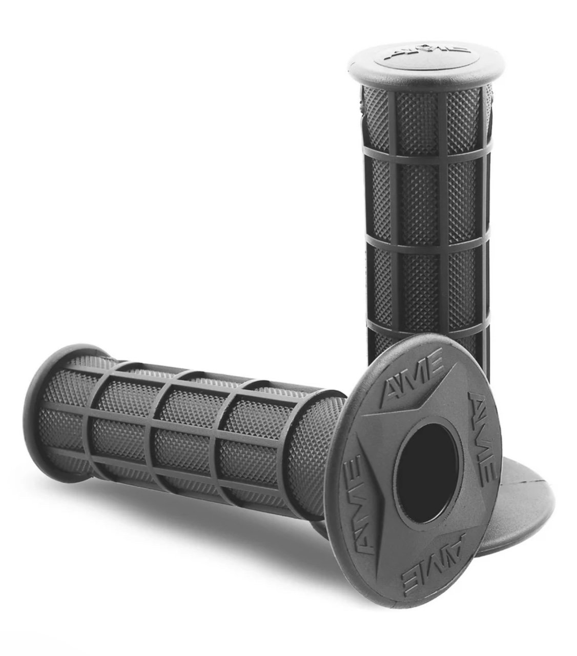 A'ME-MX-BMX-ATV-Full Waffle Grips-Grey.jpg