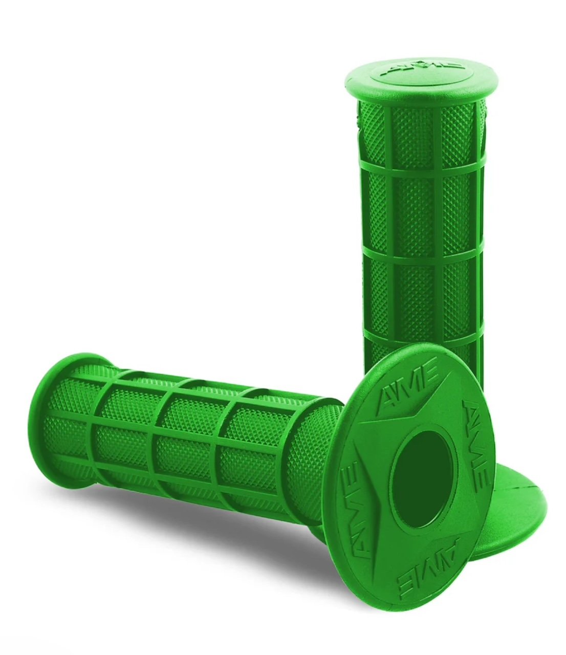 A'ME-MX-BMX-ATV-Full Waffle Grips-Green.jpg