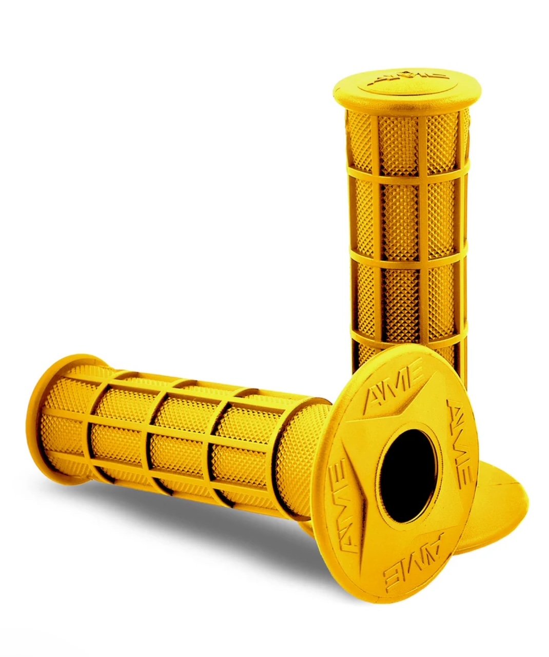 A'ME-MX-BMX-ATV-Full Waffle Grips-Yellow.jpg
