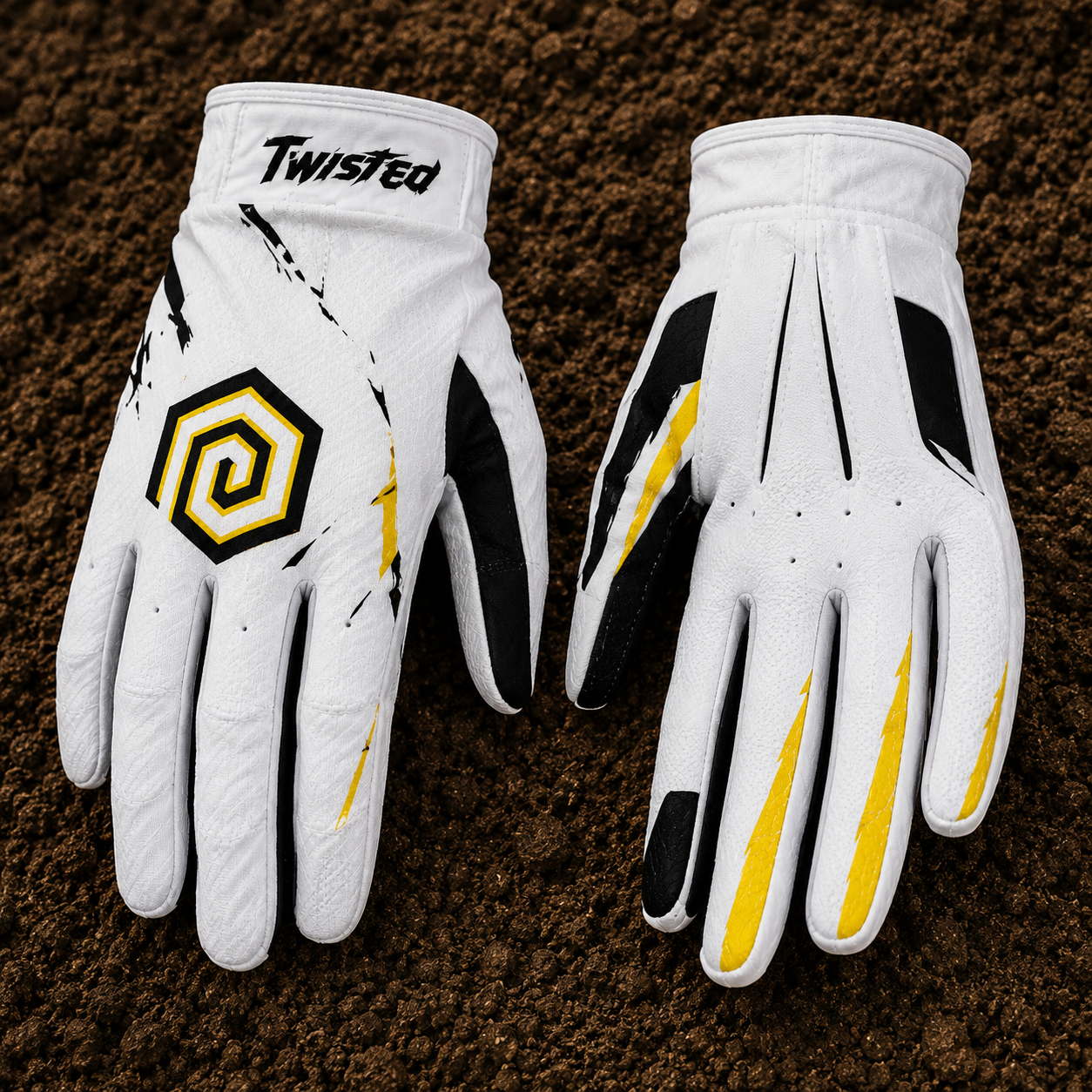 TWR Factory MX Gear, White, Black and Yellow, Gloves.PNG