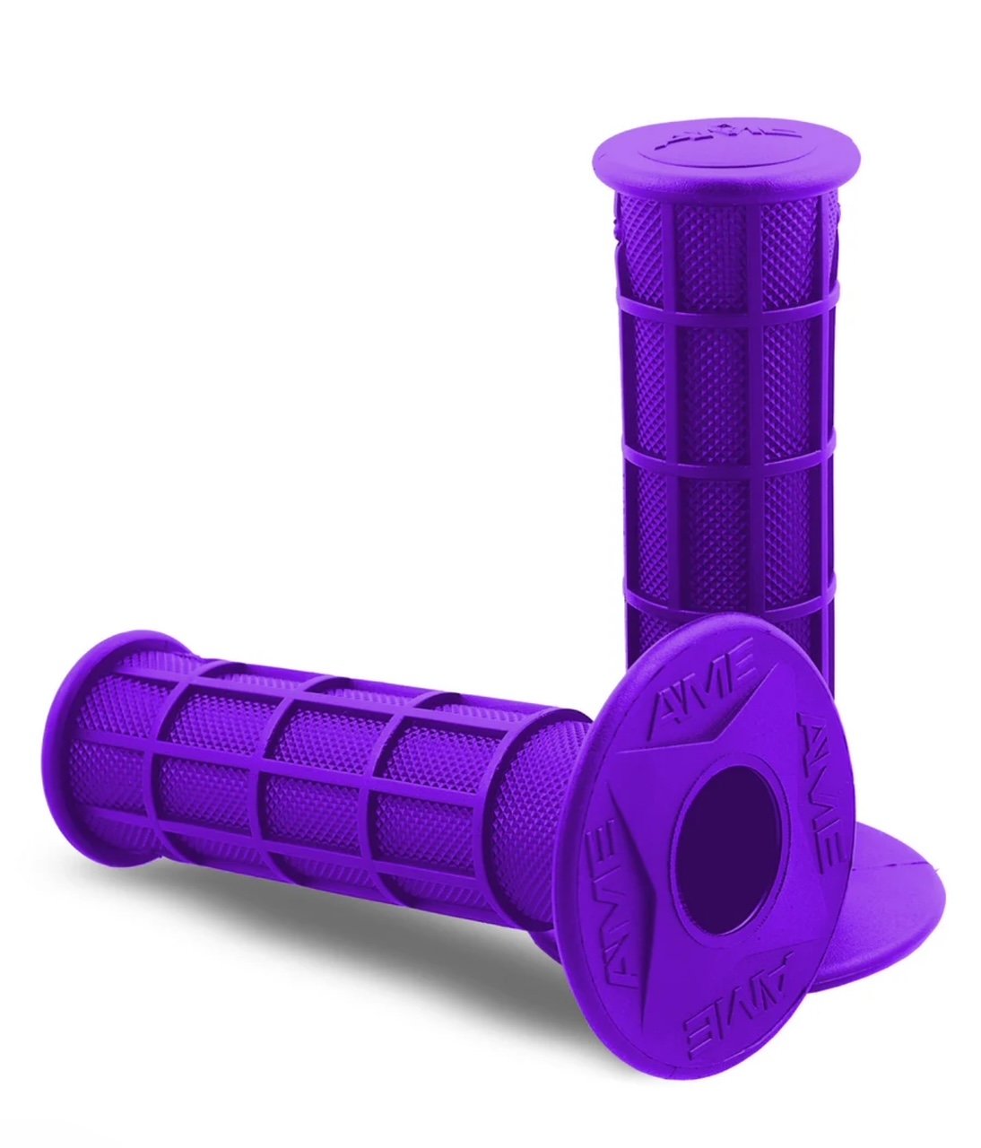 A'ME-MX-BMX-ATV-Full Waffle Grips-Purple.jpg