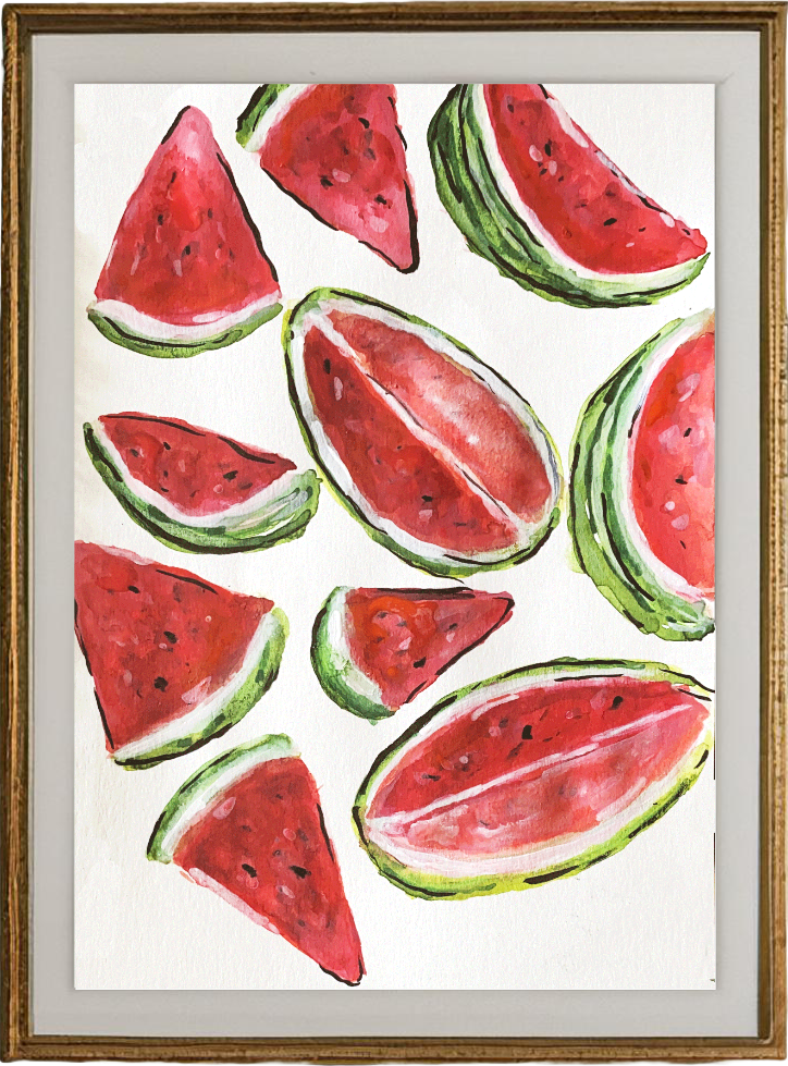 Day 54/365: "Watermelon” Print.