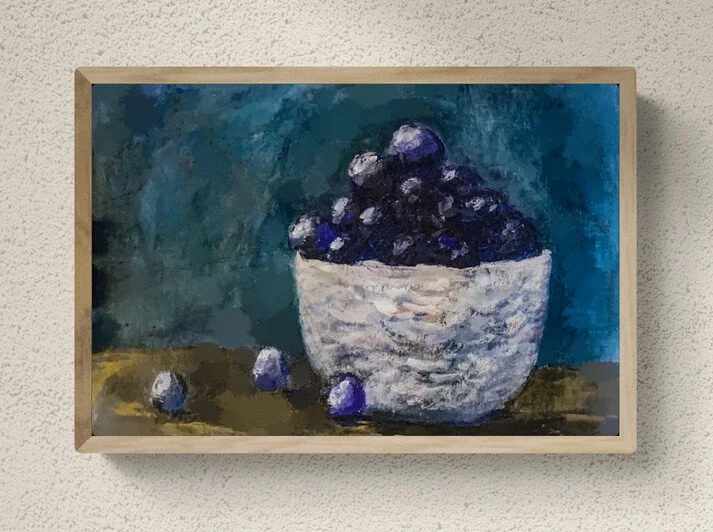 Day 34/365: "Bowl of blueberries" Print.