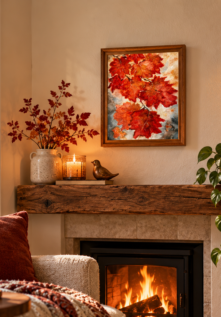 Cozy Autumn Fireplace Reading Nook.png
