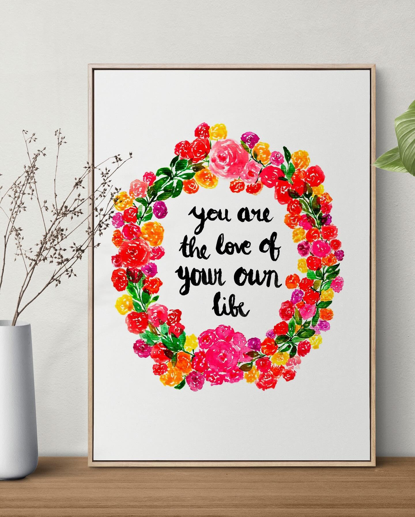 Sign up to my newsletter and get a high quality free digital download of my watercolor illustration &ldquo;You Are The Love Of Your Own Life&rdquo;, 9&rdquo; x 12&rdquo; perfect for 11&rdquo; x 14&rdquo; or 16&rdquo; x 20&rdquo; photo frame!! Once yo