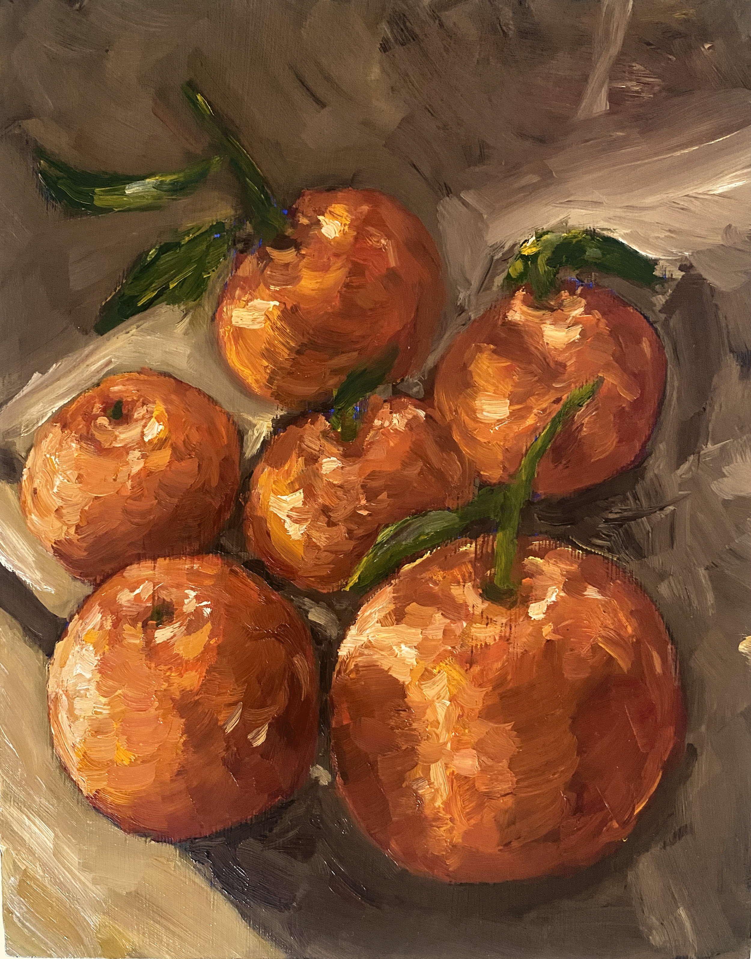 "Summer in my Kitchen", water mixable oil on cradled wood panel, 10x8"