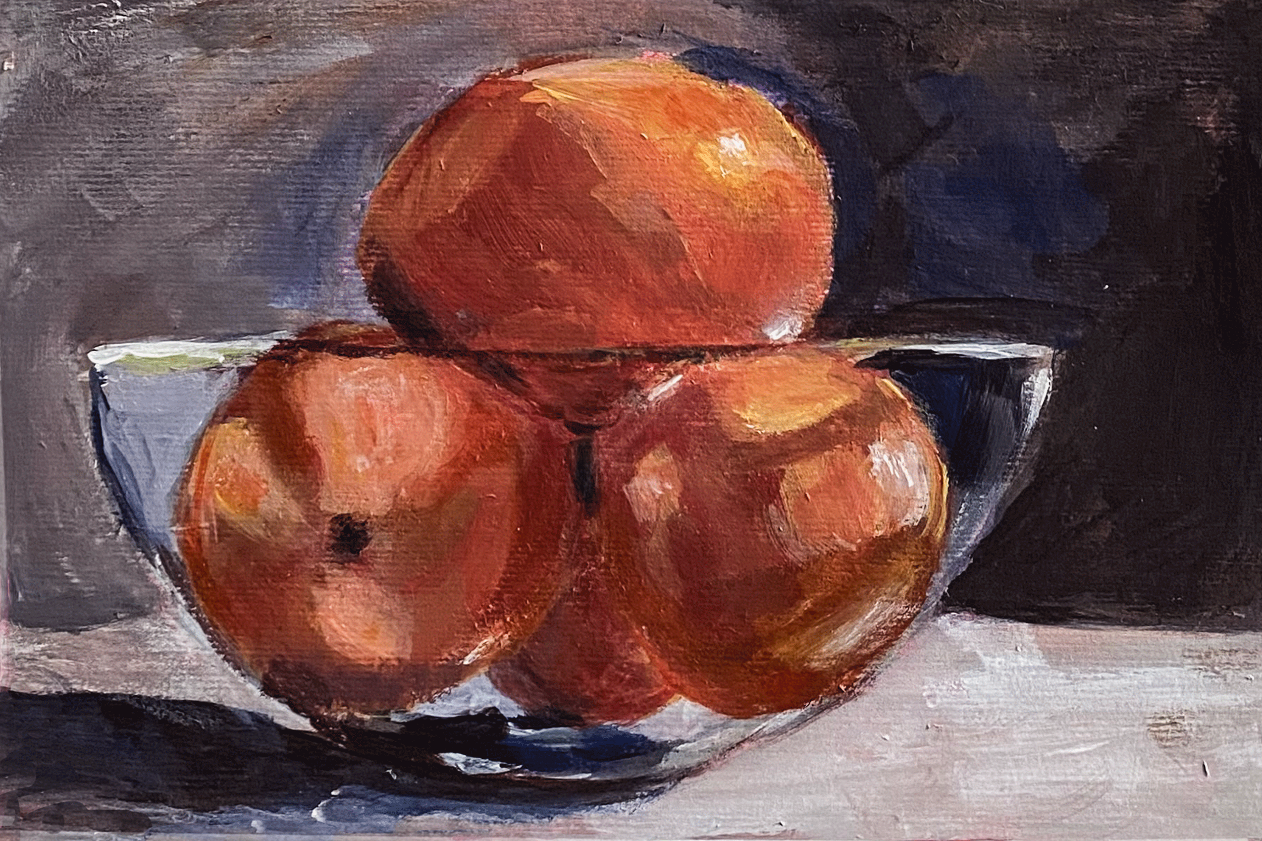 Day 167/365: "Bowl of Oranges" Print.