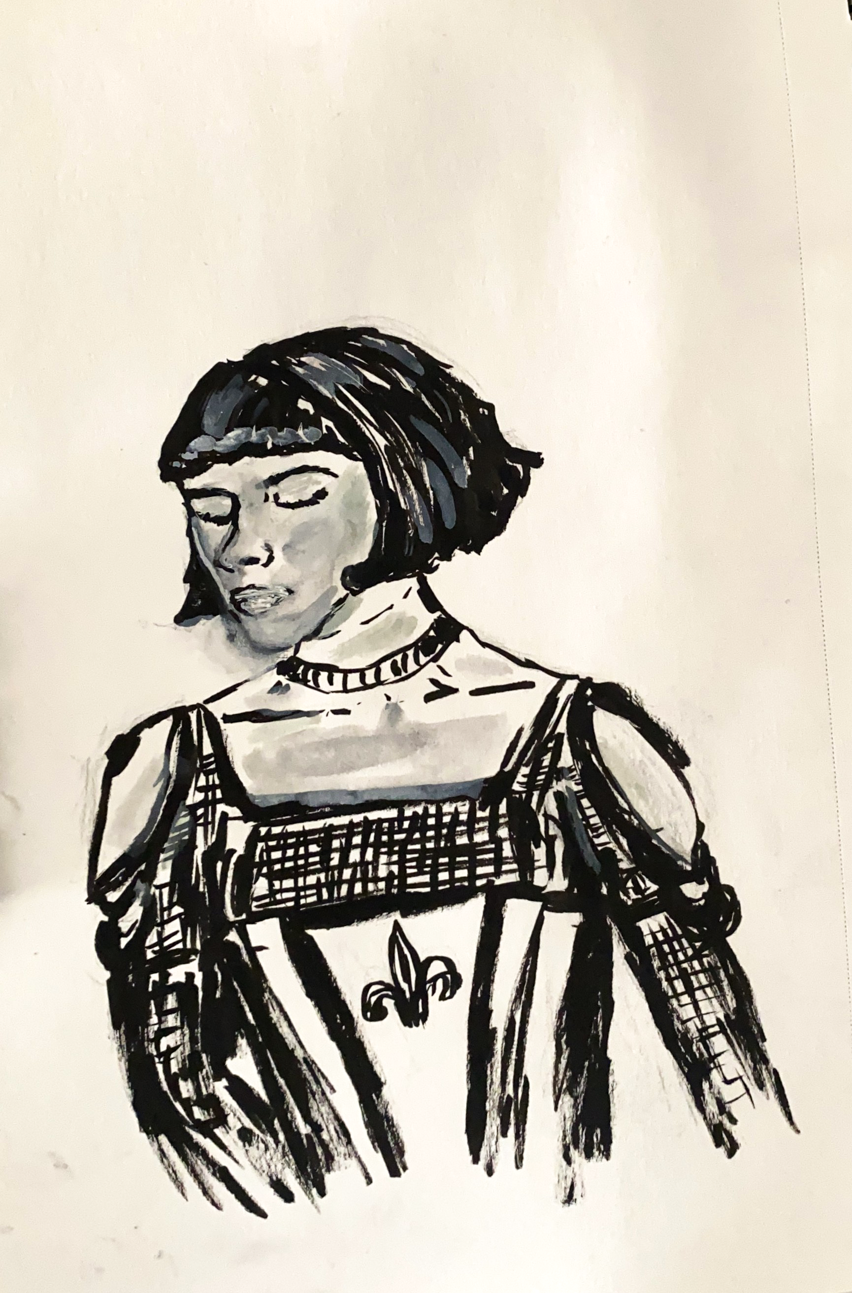 Eloise Bridgerton, pen and ink illustration.png