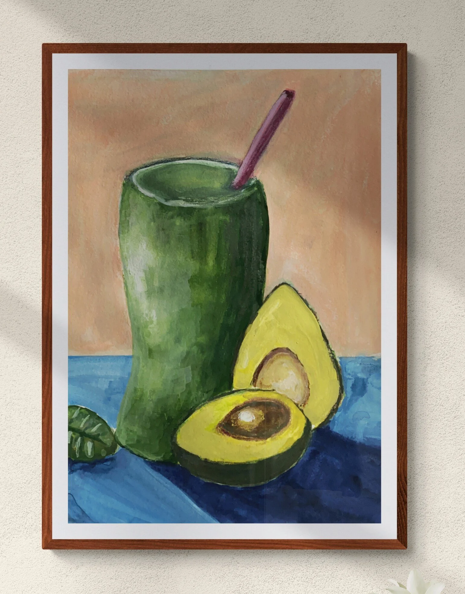 green smoothie with avocado framed hung on wall.jpg
