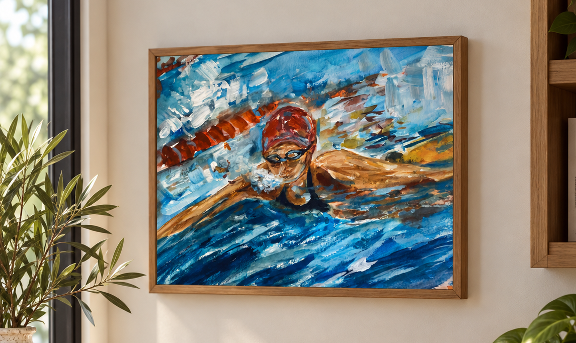 Sunlit Swimmer Painting Vignette.png