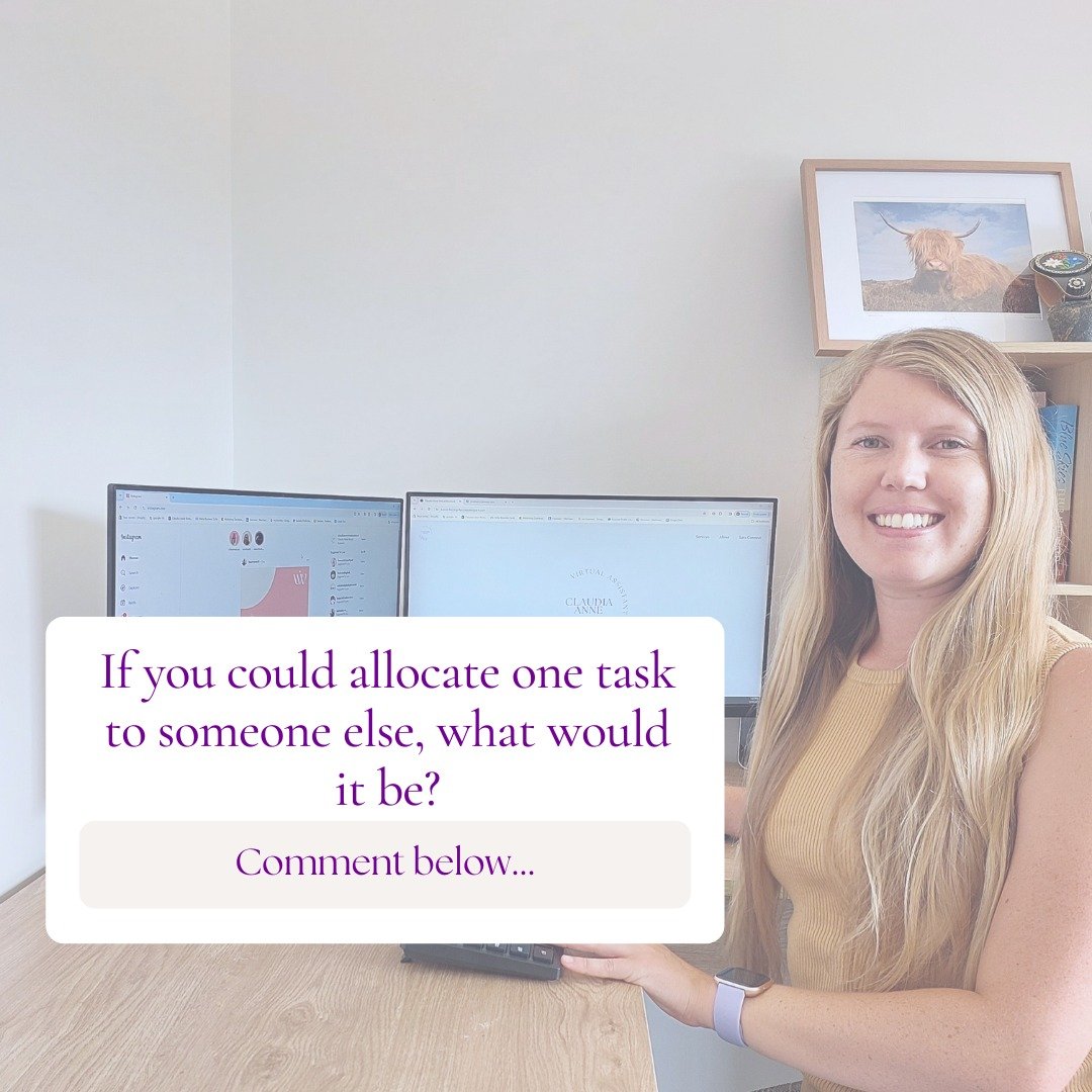 Is there a particular task consuming most of your valuable time? Or is there one task you absolutely dread tackling? 🤔

#virtualassistantsupport #virtualassistantaustralia #adminsuperstar #brisbanebusinessowner #reclaimyourtime