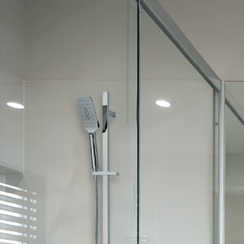   Shower Screen    
Semi framed shower screen with clear safety glass.