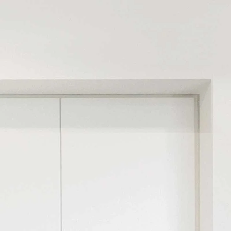   Bulkhead    Painted plaster bulkhead above rear cooktop bench and fridge space.