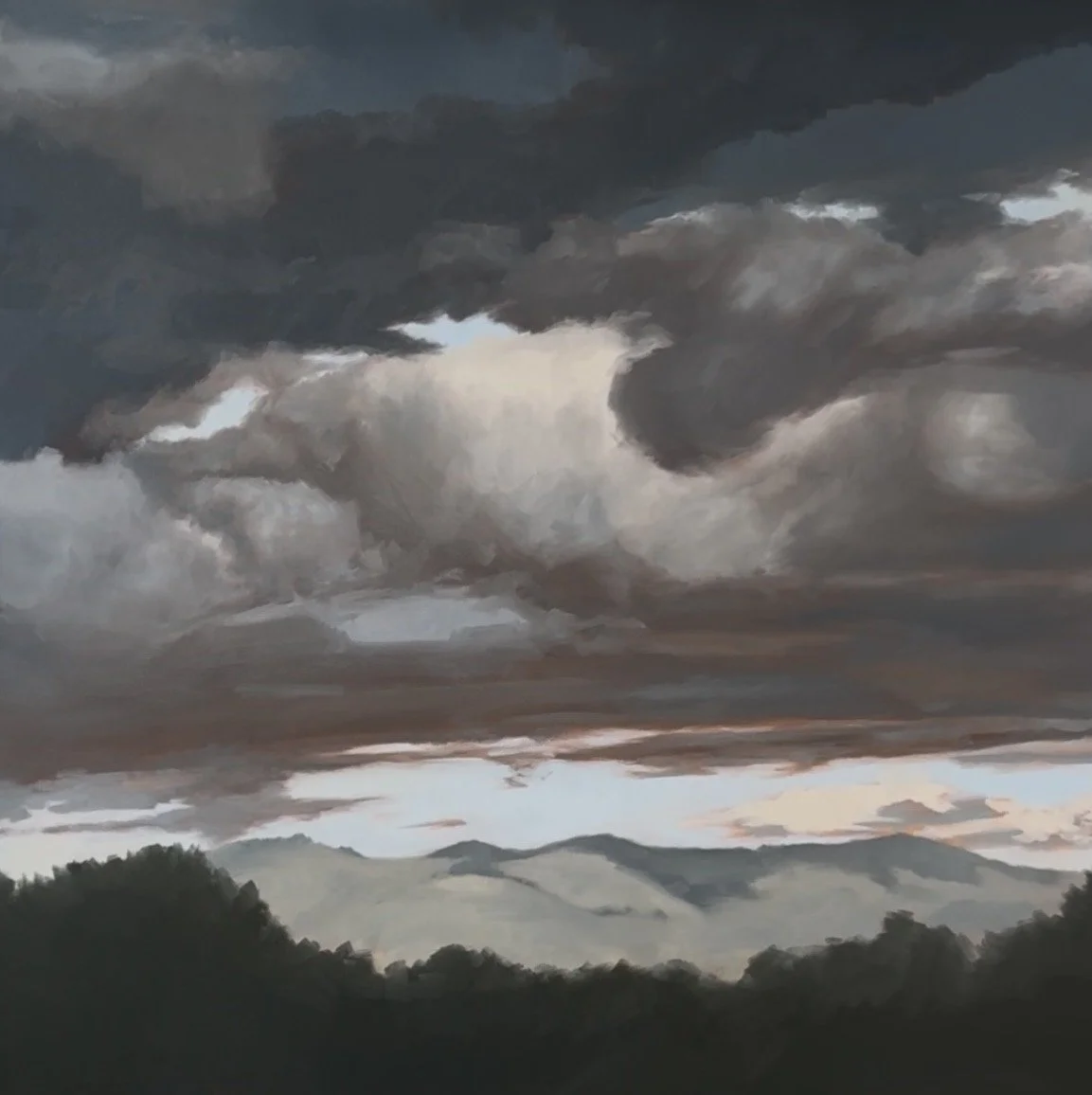 "Dark Skies"
36x36 oil
$4800 (available)