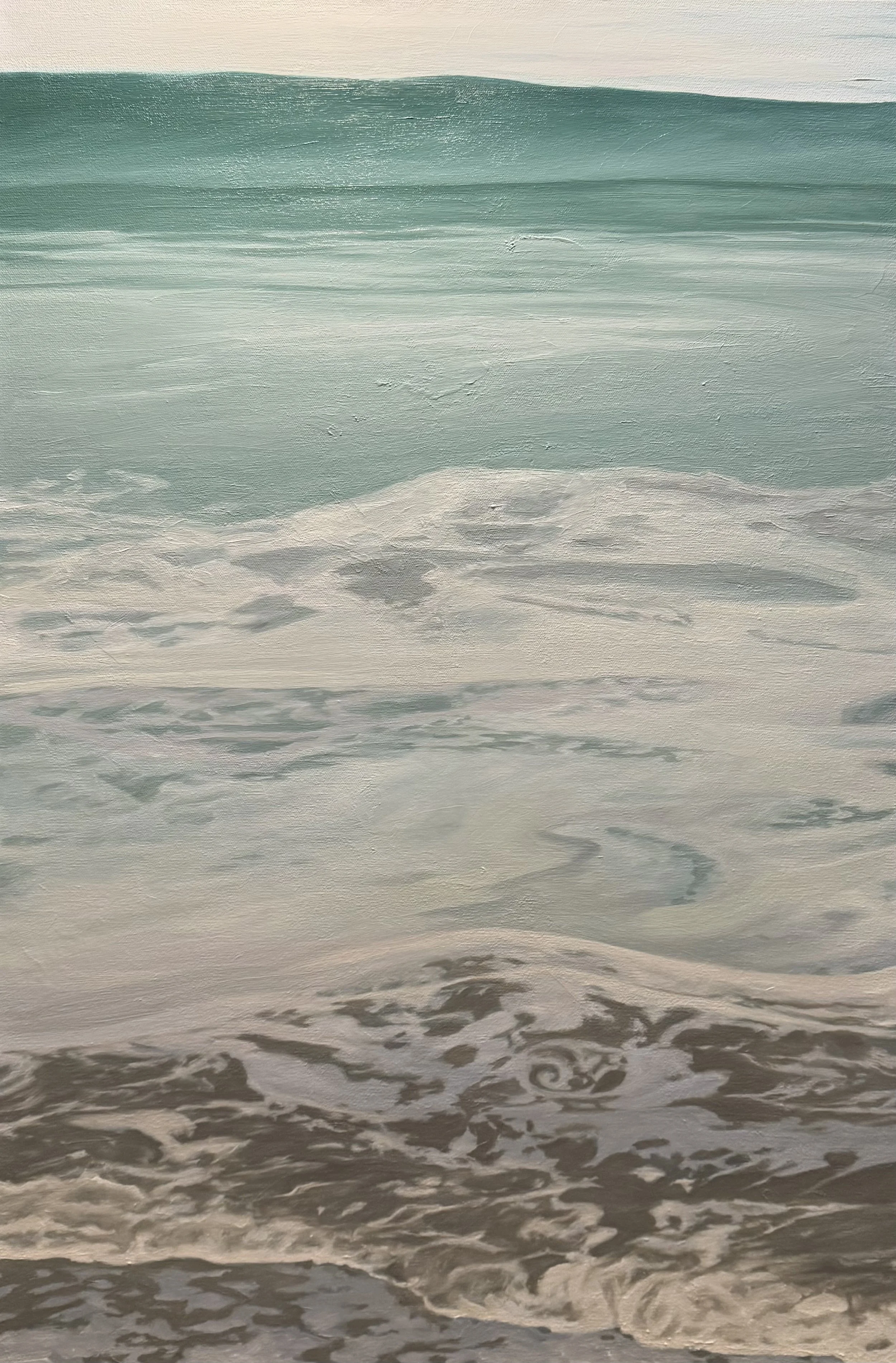 "Shoreline Waves"
24x36 oil
$2800 (Available at Gallery Los Olivos)