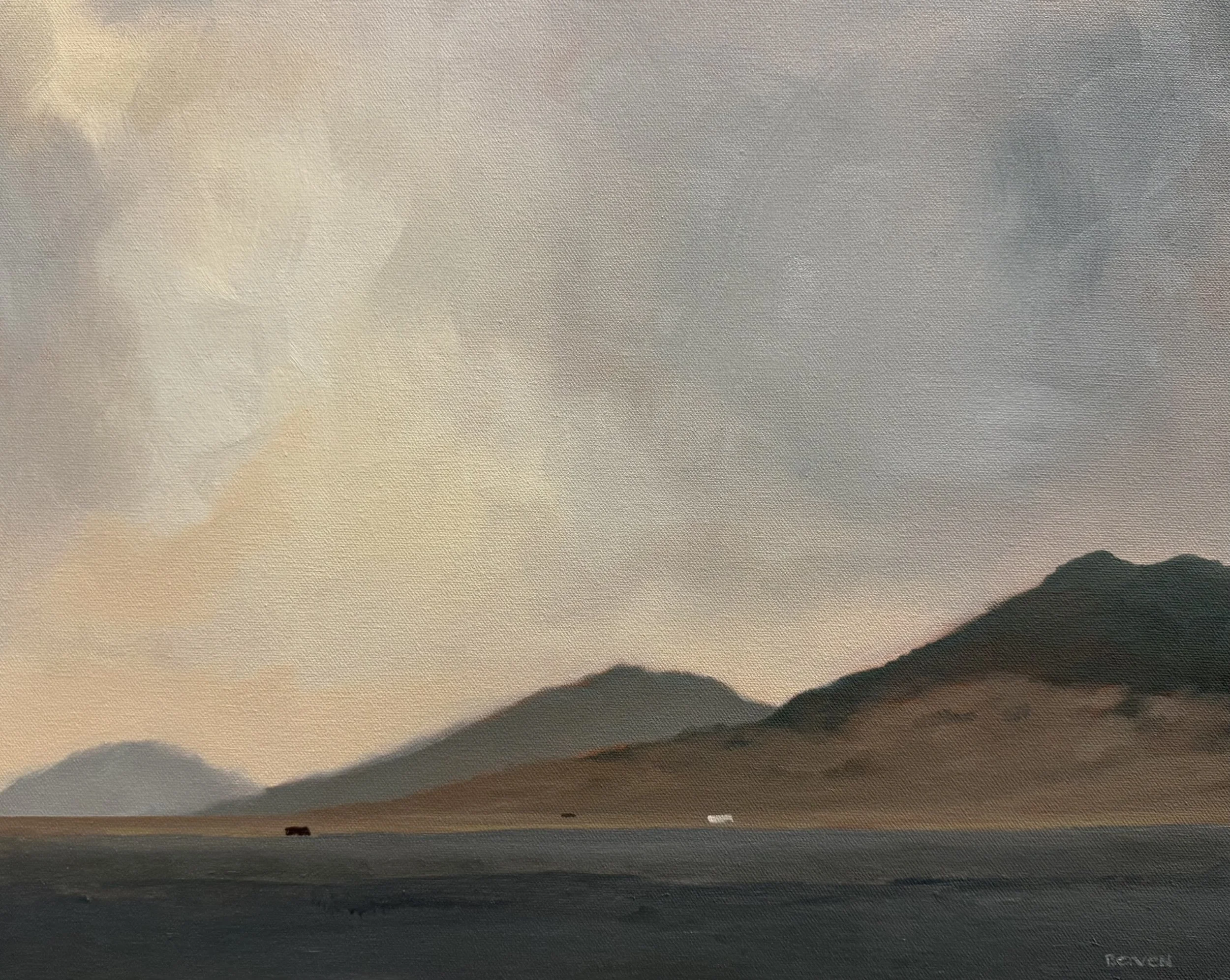 "Three Mountains Fading"
11x14 oil
$550 (available)