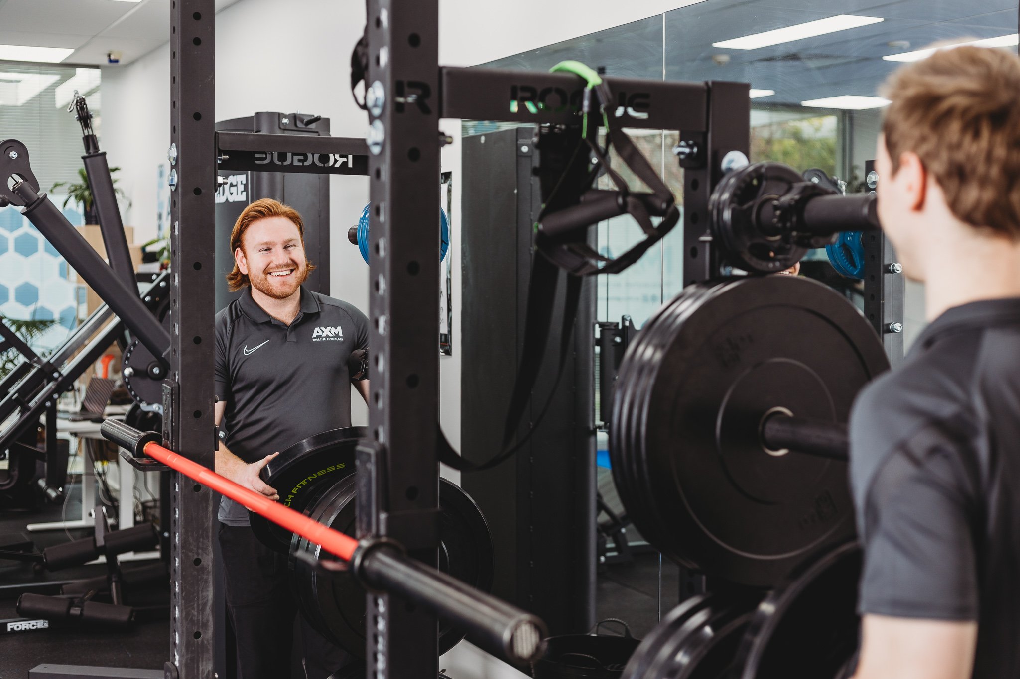 Canberra Branding Photographer - man smiles in gym